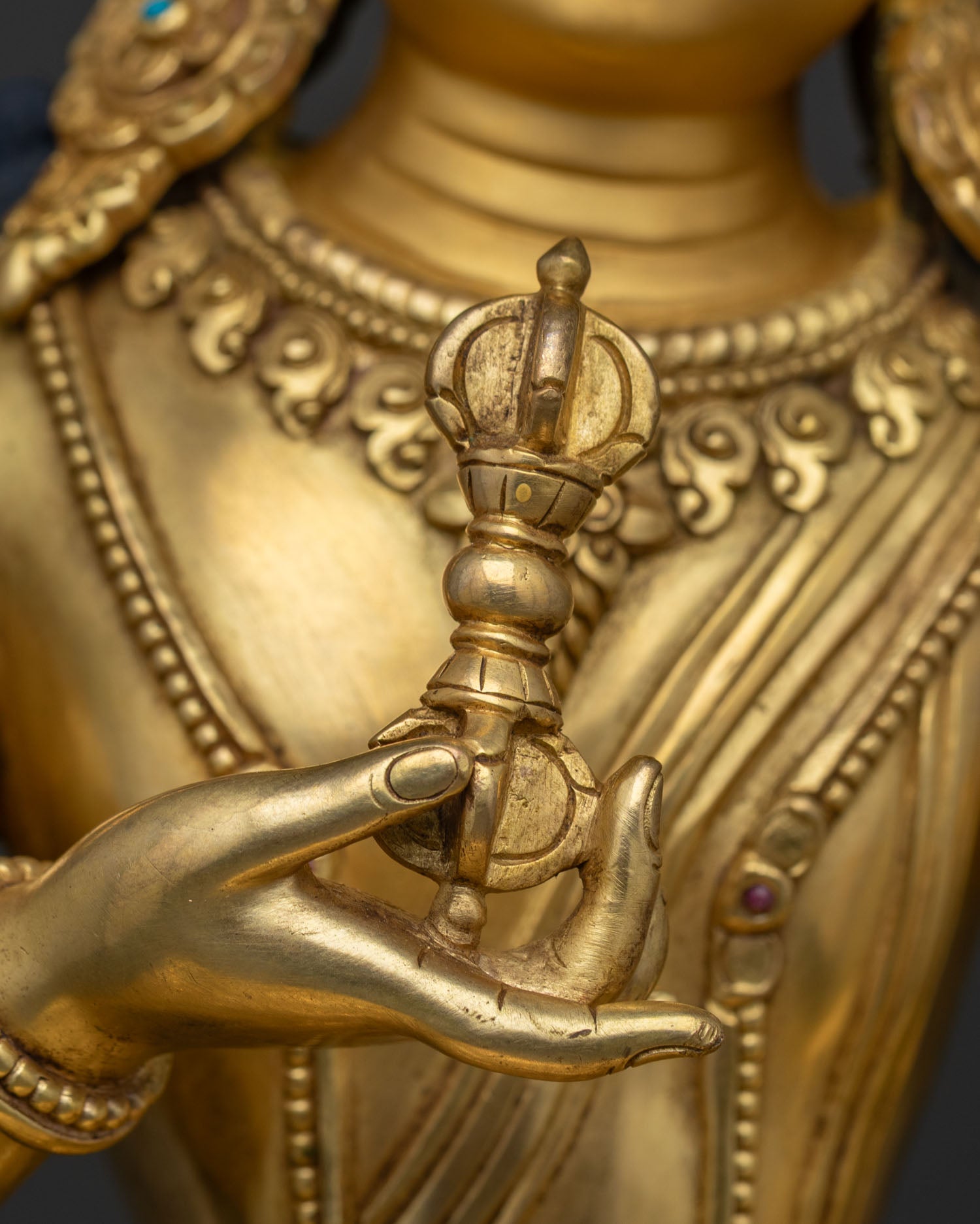 Enlightened Vajrasattva Statue from Nepal | Traditional Buddhist Art
