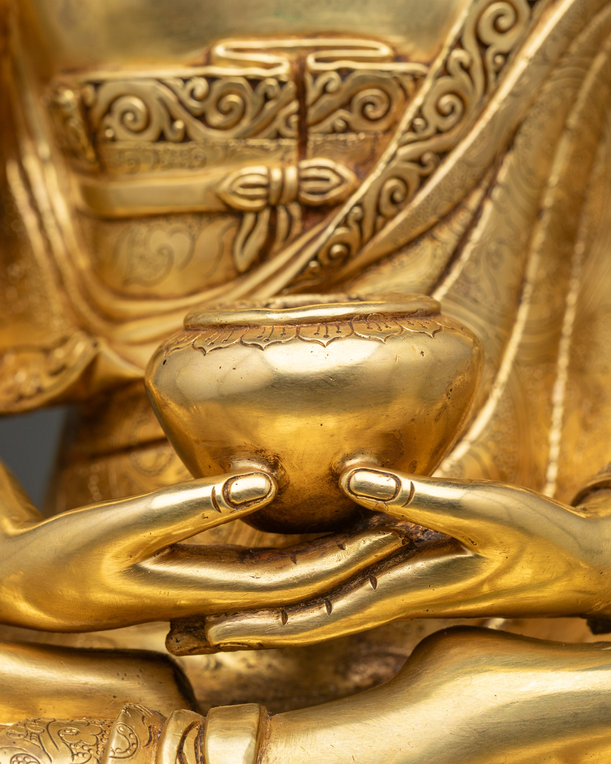 Traditional Amida Nyorai Statue | Pure Land Buddha Sculpture