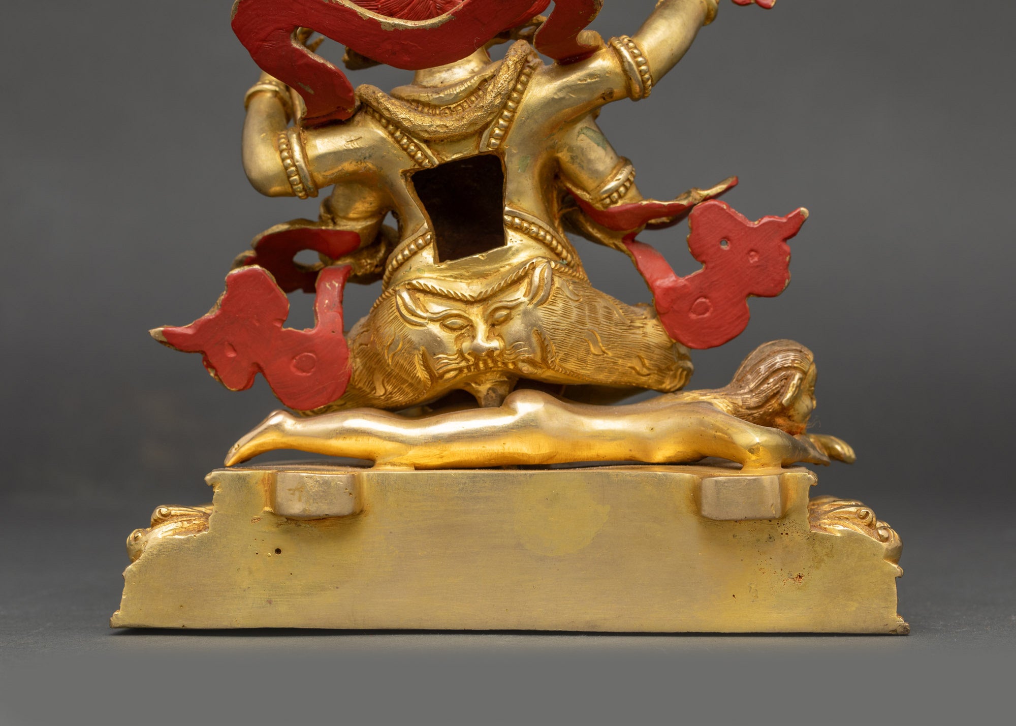 Sacred Chaturbhuja Mahakala Statue | Four-armed Mahakala Sculpture