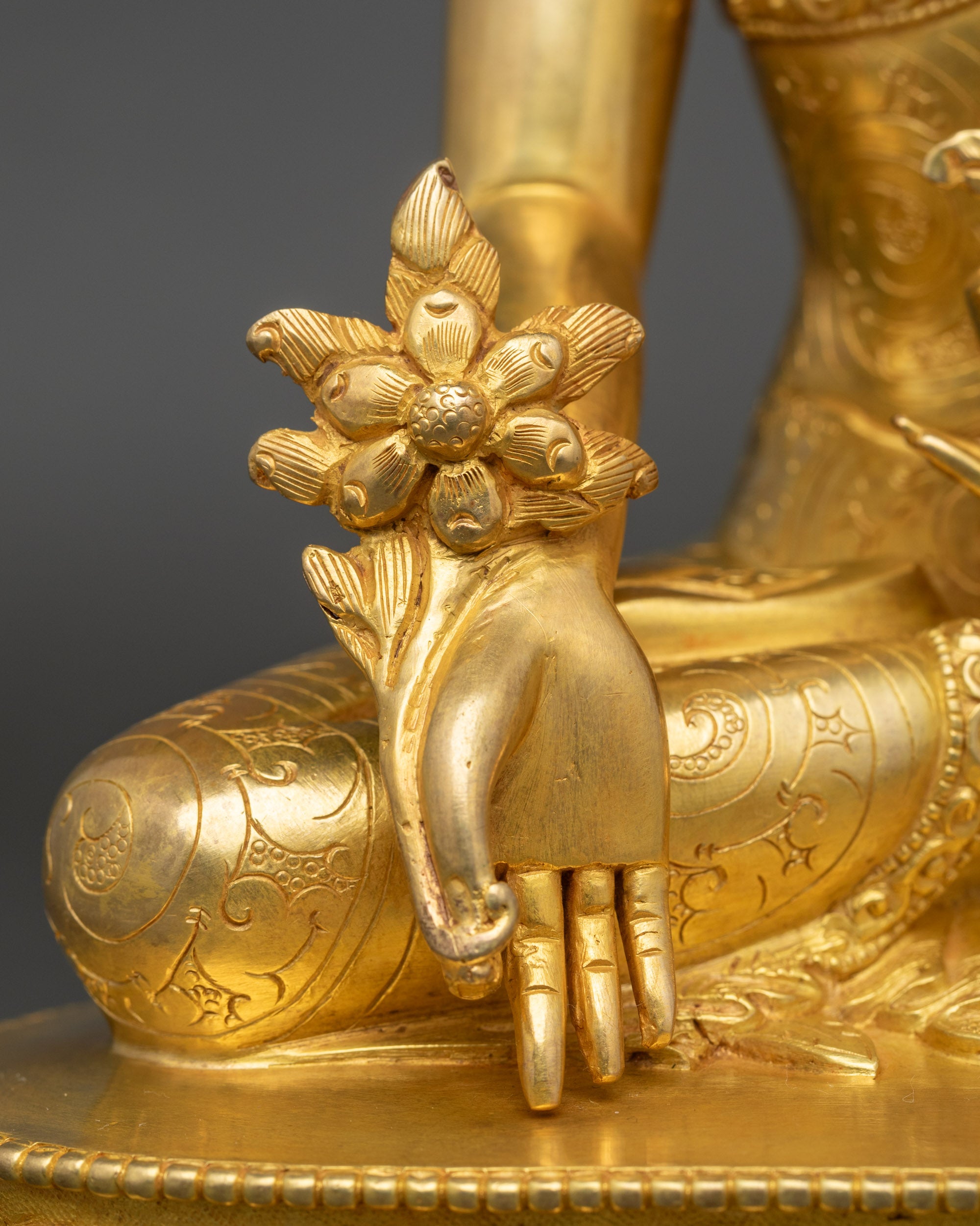 Healing Buddha Bhaisajyaguru Statue | Traditional Nepalese Artwork