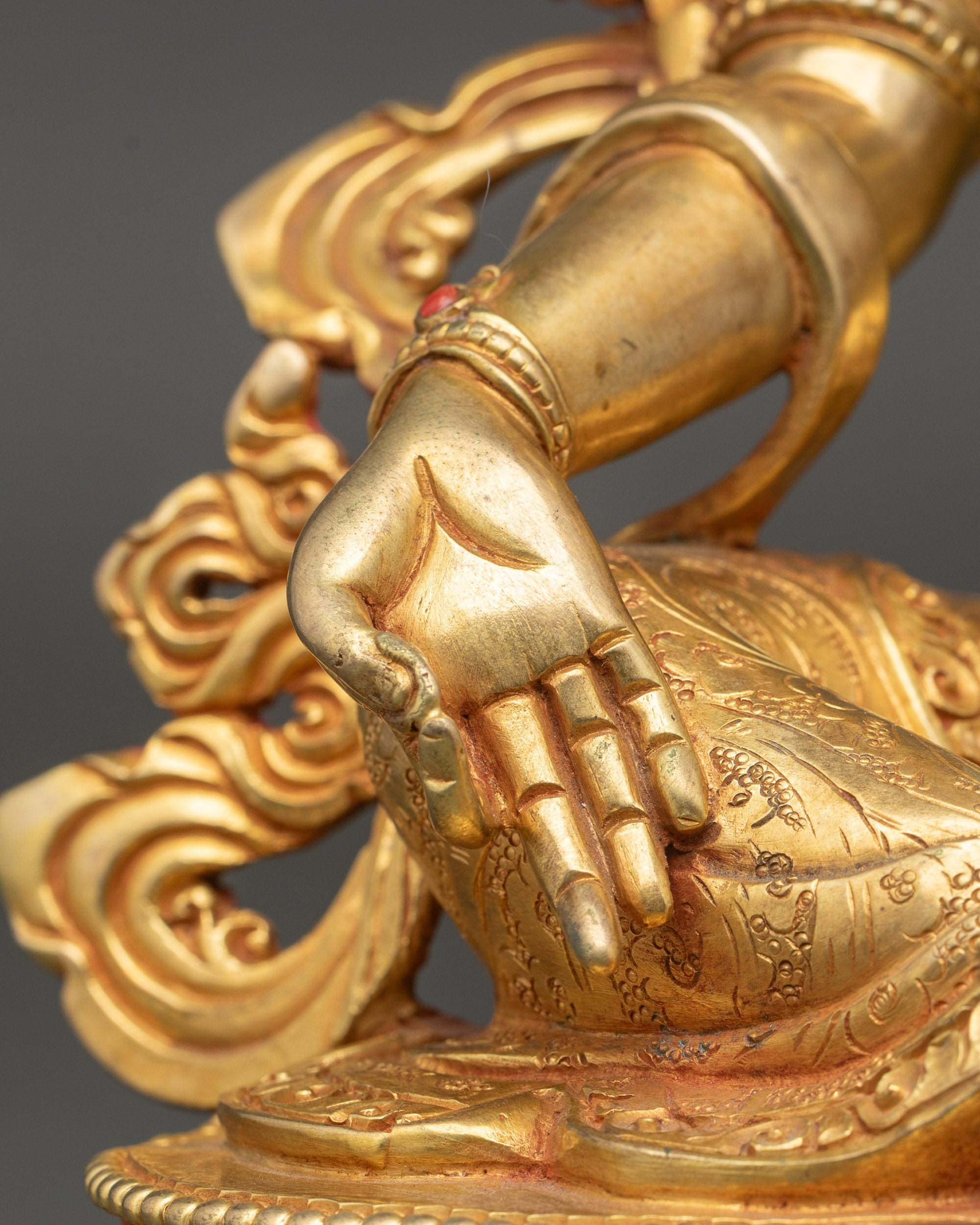 Green Tara Meditation Figurine | Compassionate Nepalese Artwork