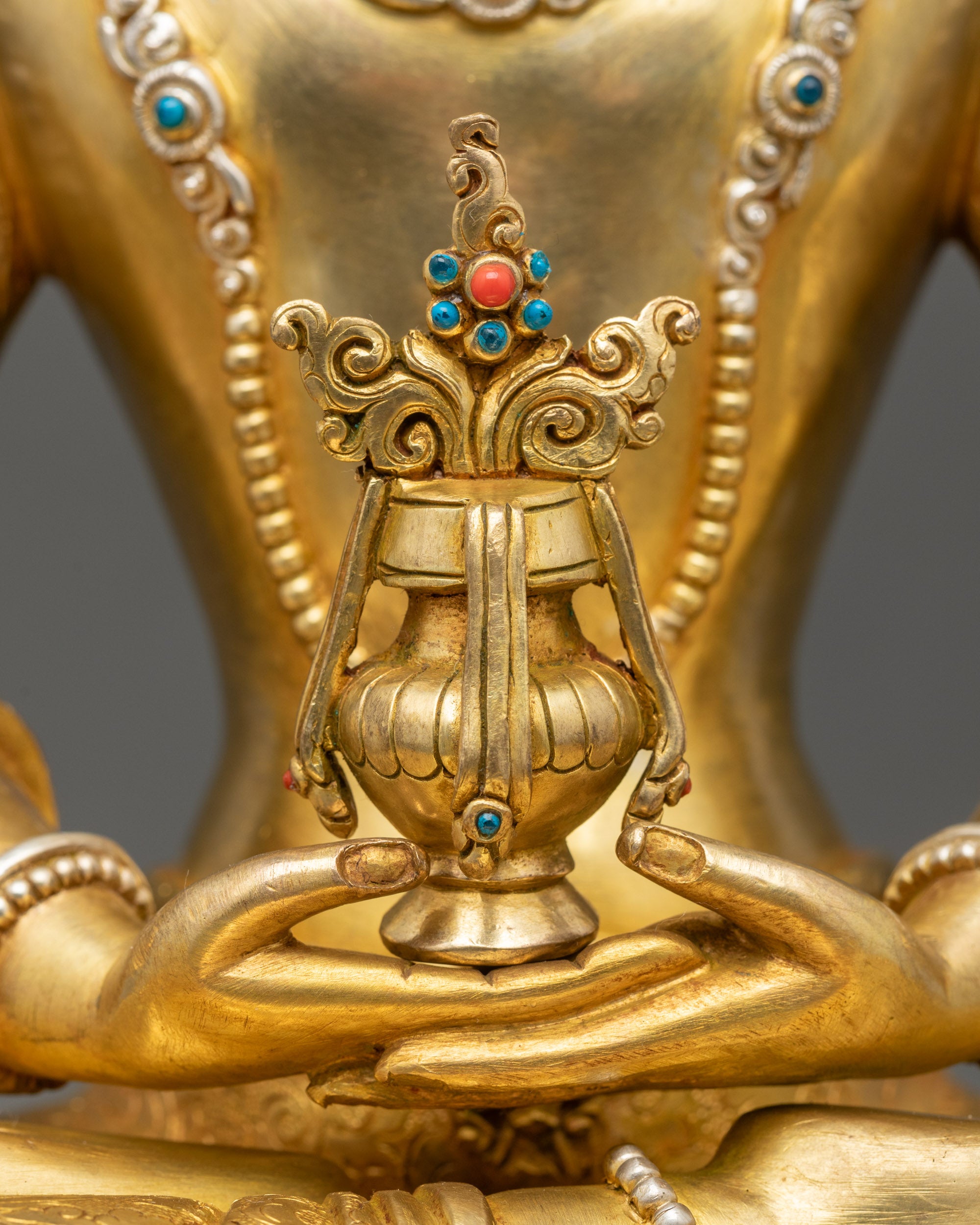 Longevity Deity Tsepame Statue | Buddhist Figurine for Wellbeing