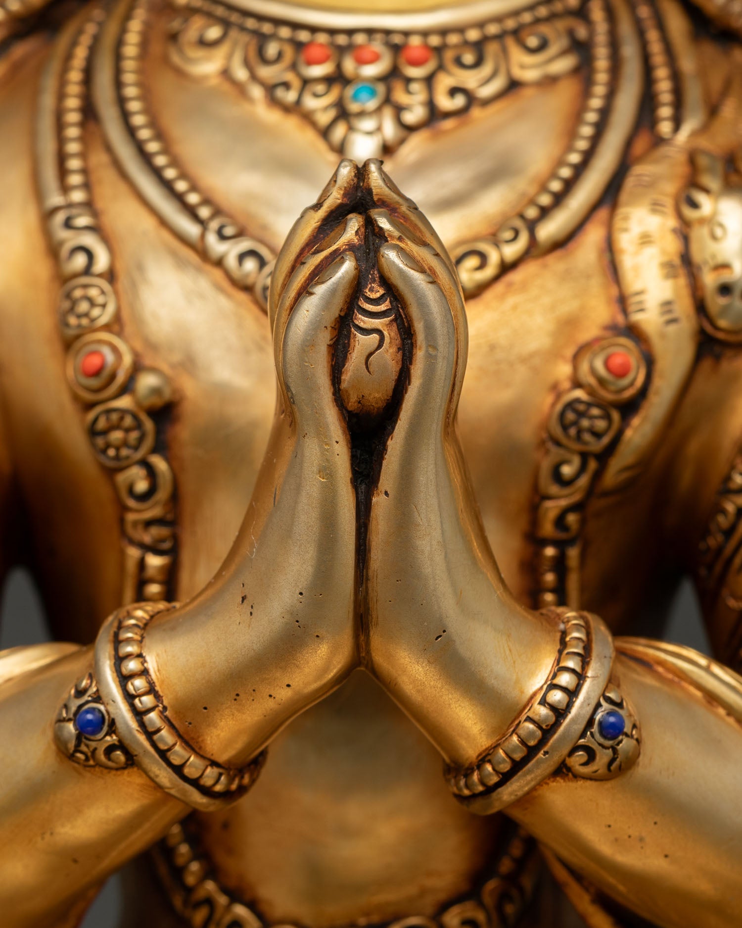 Chenrezig Statue | Nepalese Lost Wax Copper Art