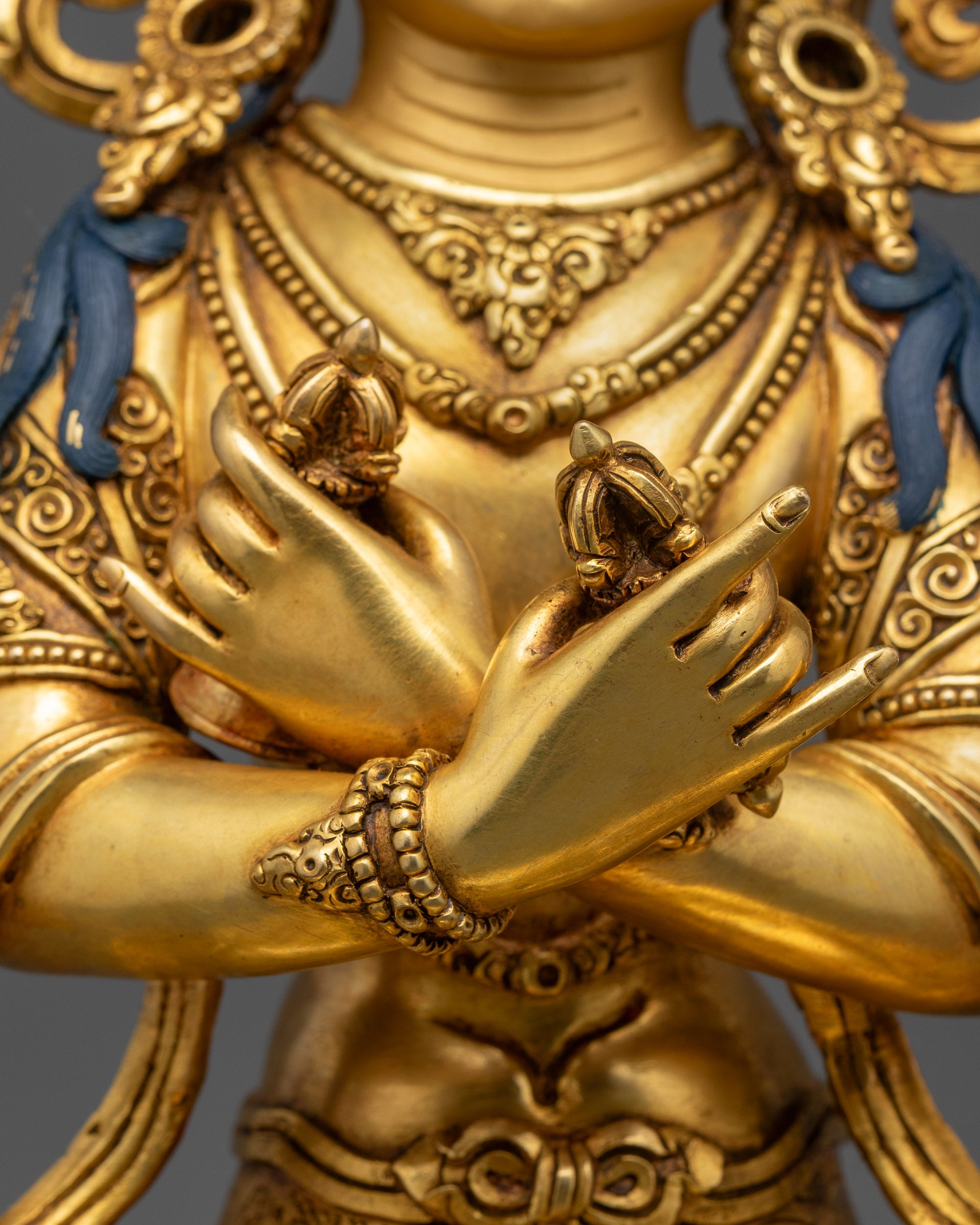 Primordial Vajradhara Sculpture | Himalayan Buddhist Master of Tantra