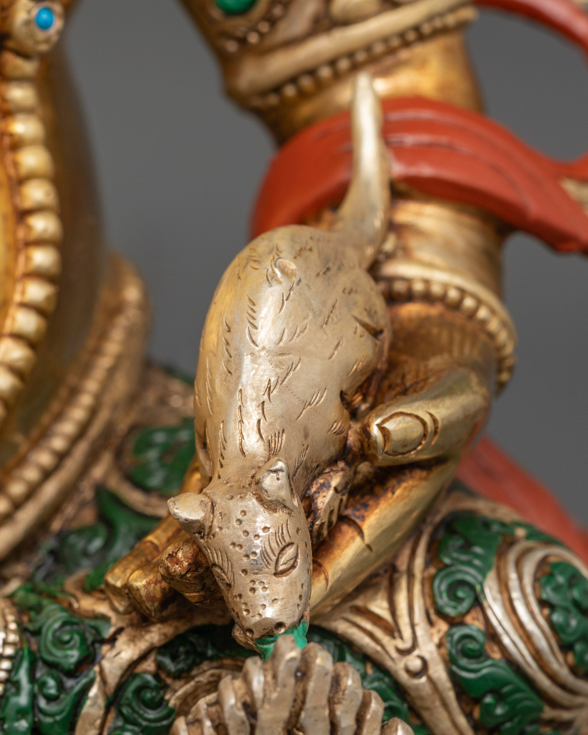 Exquisite Dzambhala Statue | Wealth Blessing Buddhist Sculpture