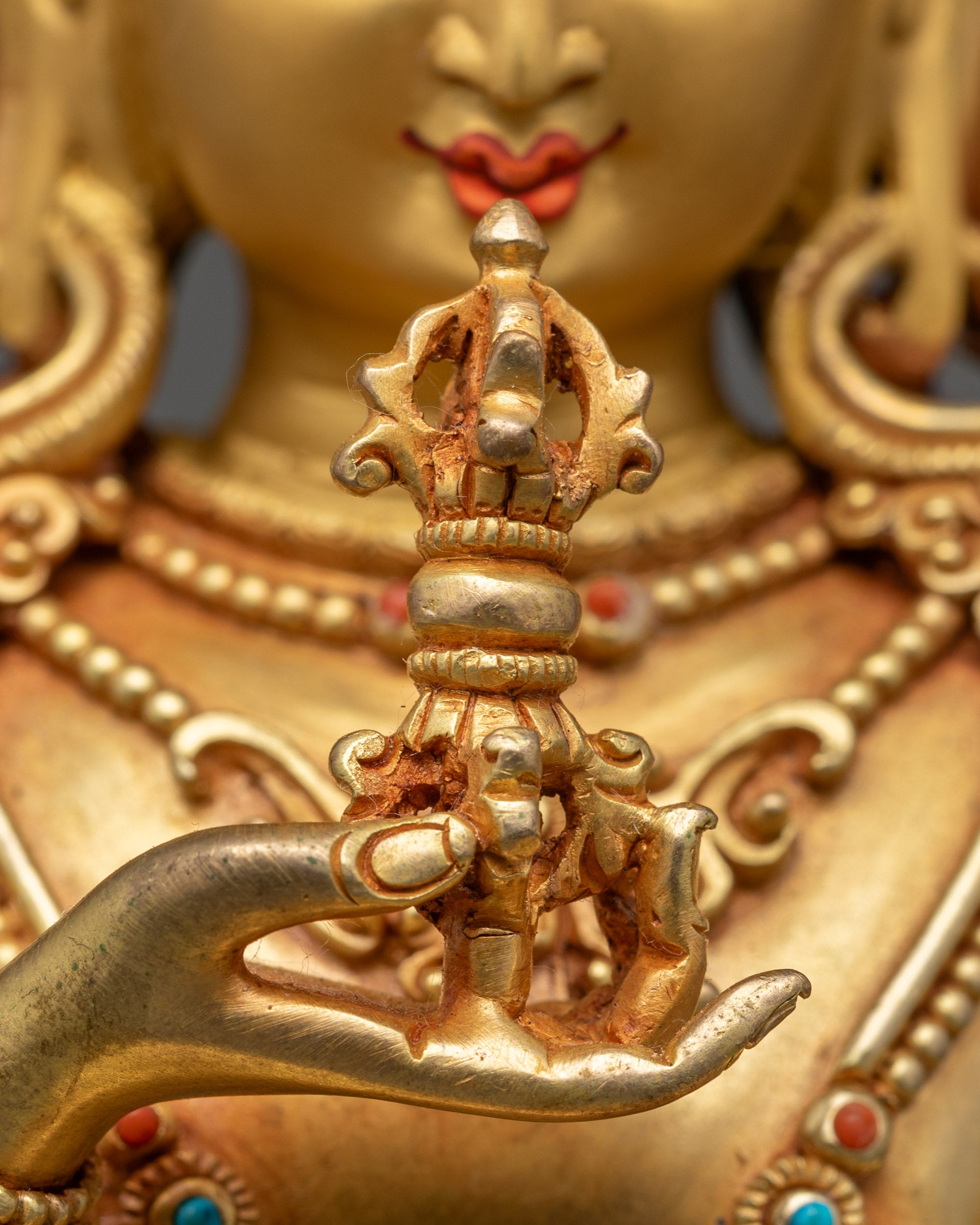 Enlightened Vajrasattva Statue | Handcrafted Nepalese Ritual Sculpture