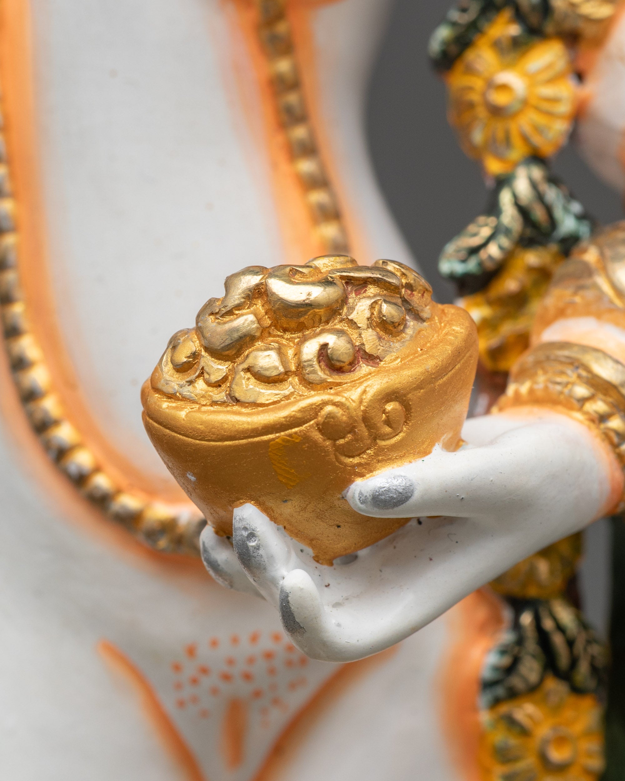 Yeshe Tsogyal Altar Statue | Handcrafted Nepalese Buddhist Artwork