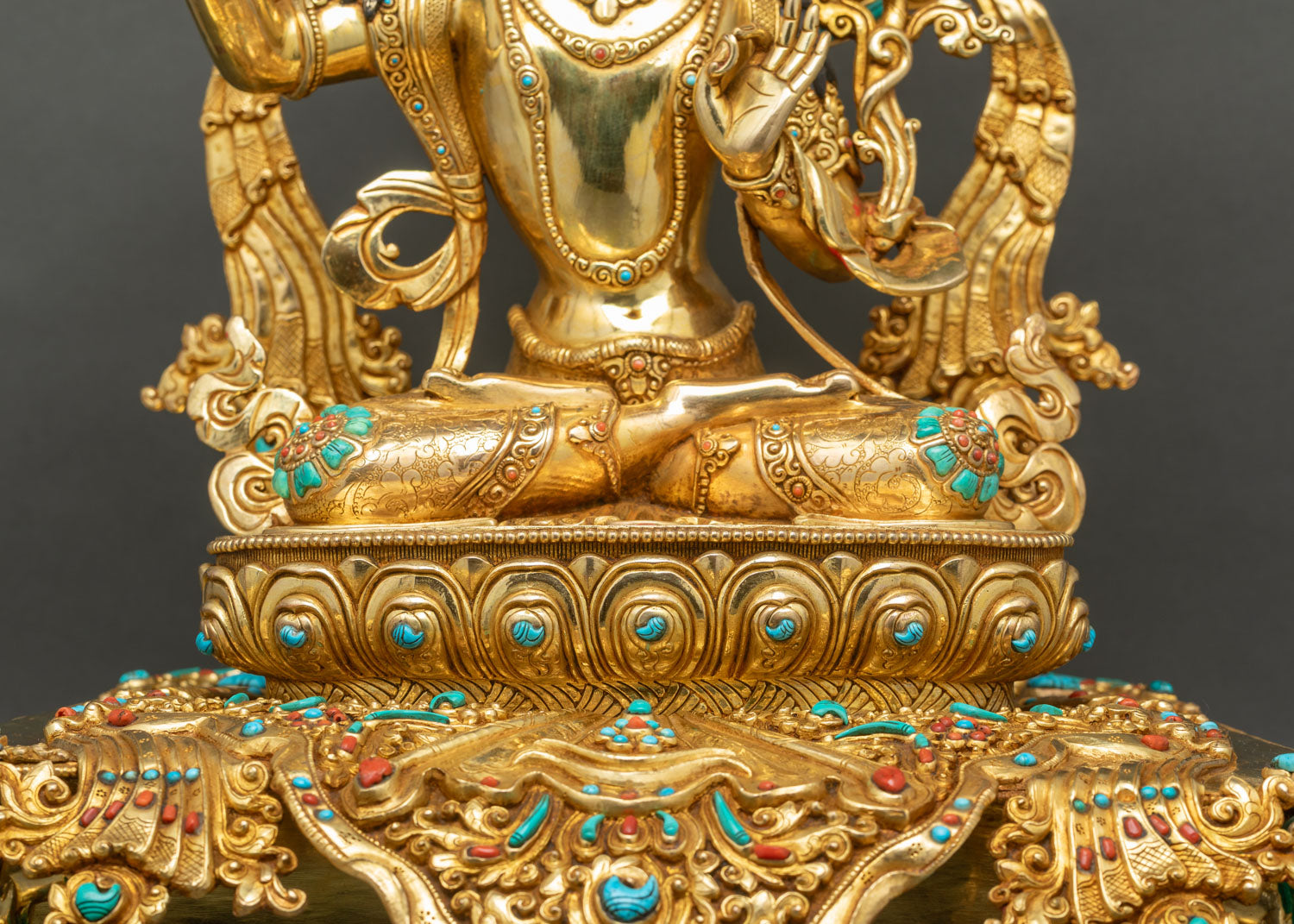 Royal Manjushri Statue | Bodhisattva of Wisdom Sculpture