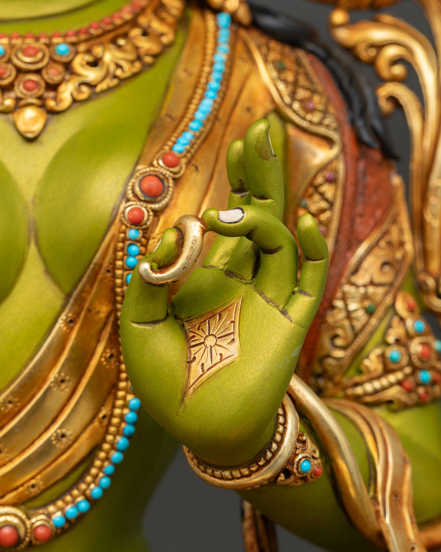 Green Tara Statue