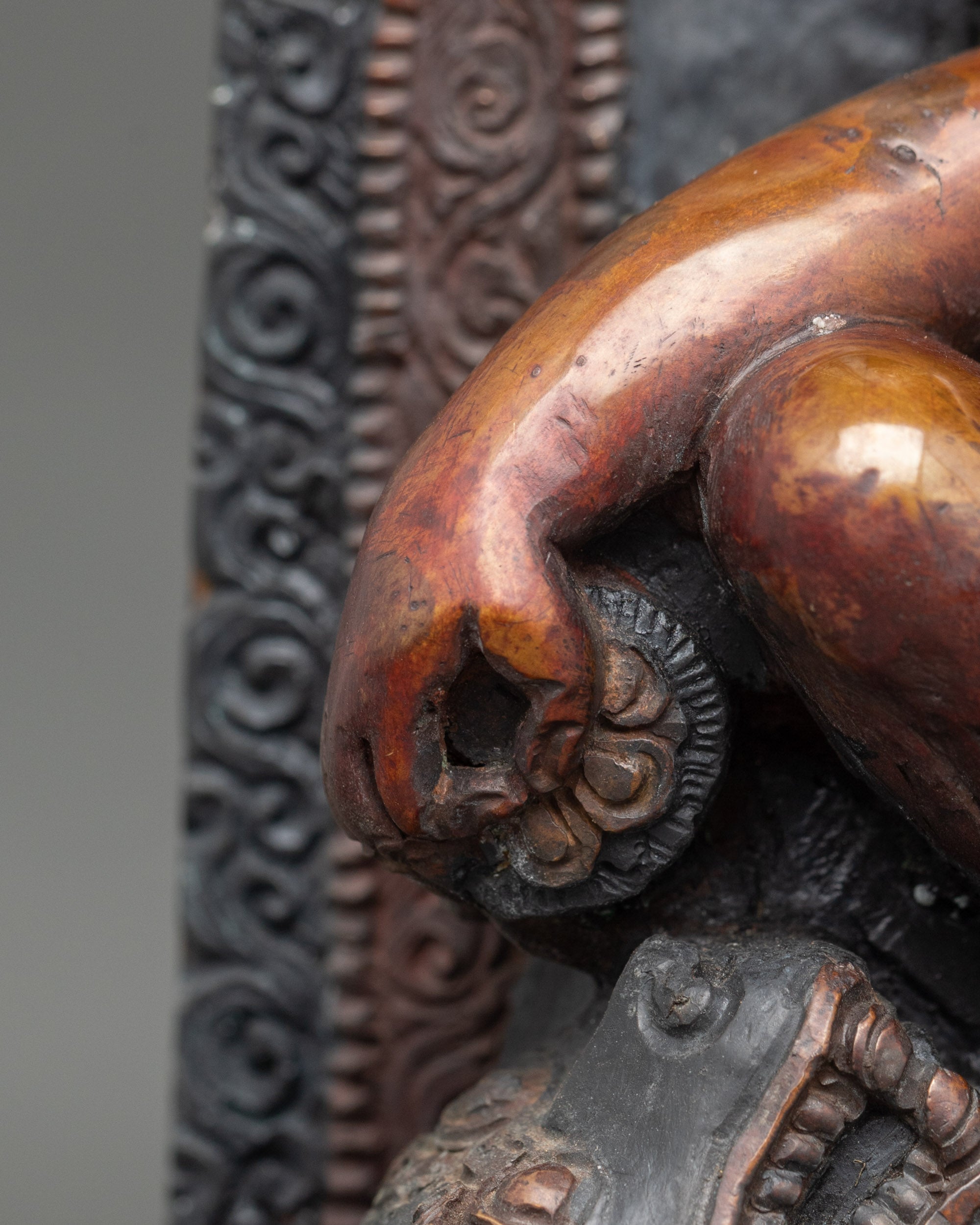 Lokeshwor Copper Statue | Oxidized Antique Finish Figurine