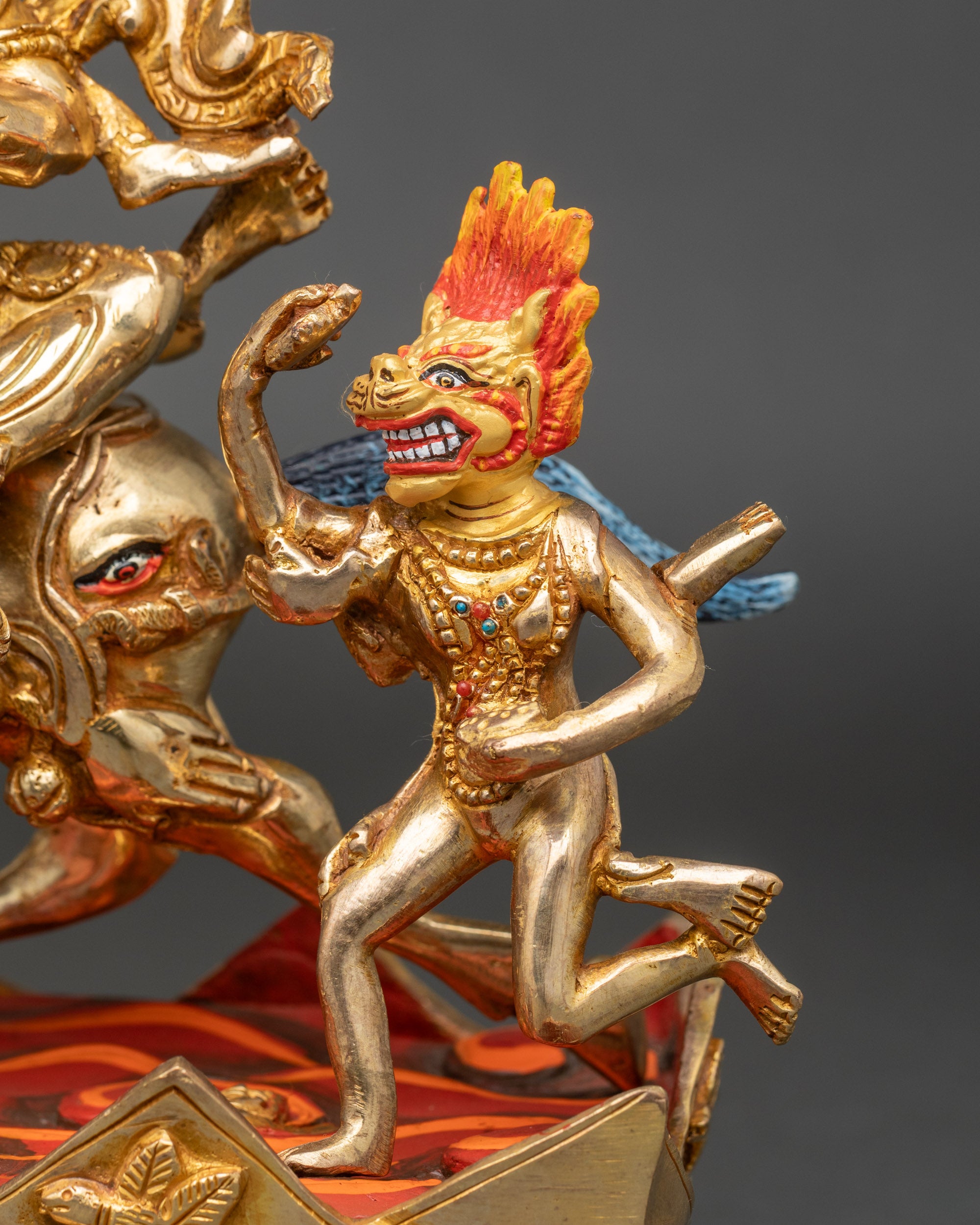 Palden Lhamo Meditation Statue | Nepalese Protector Goddess Idol