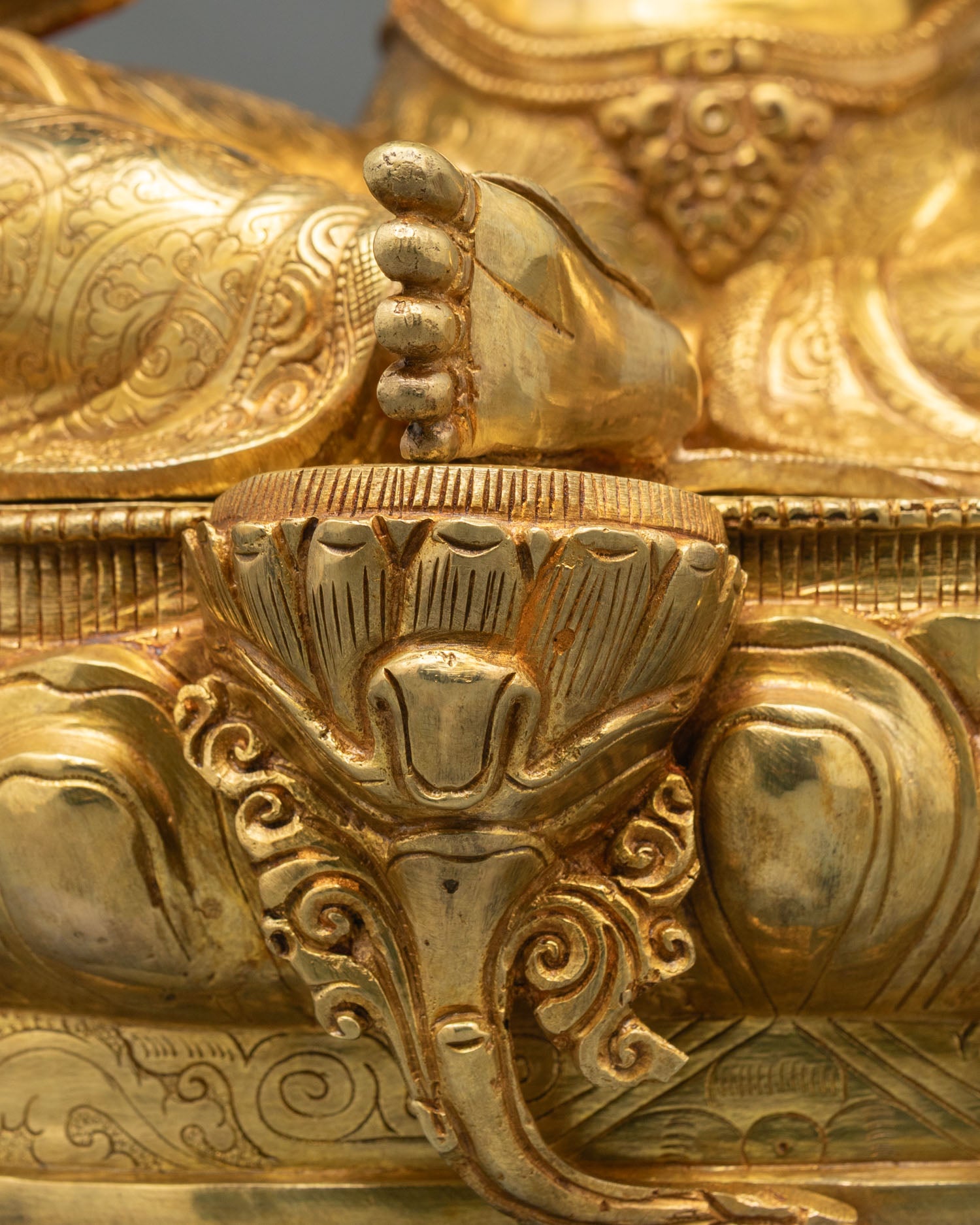 Blessed Green Tara | 24K Gold Gilded Buddhist Statue