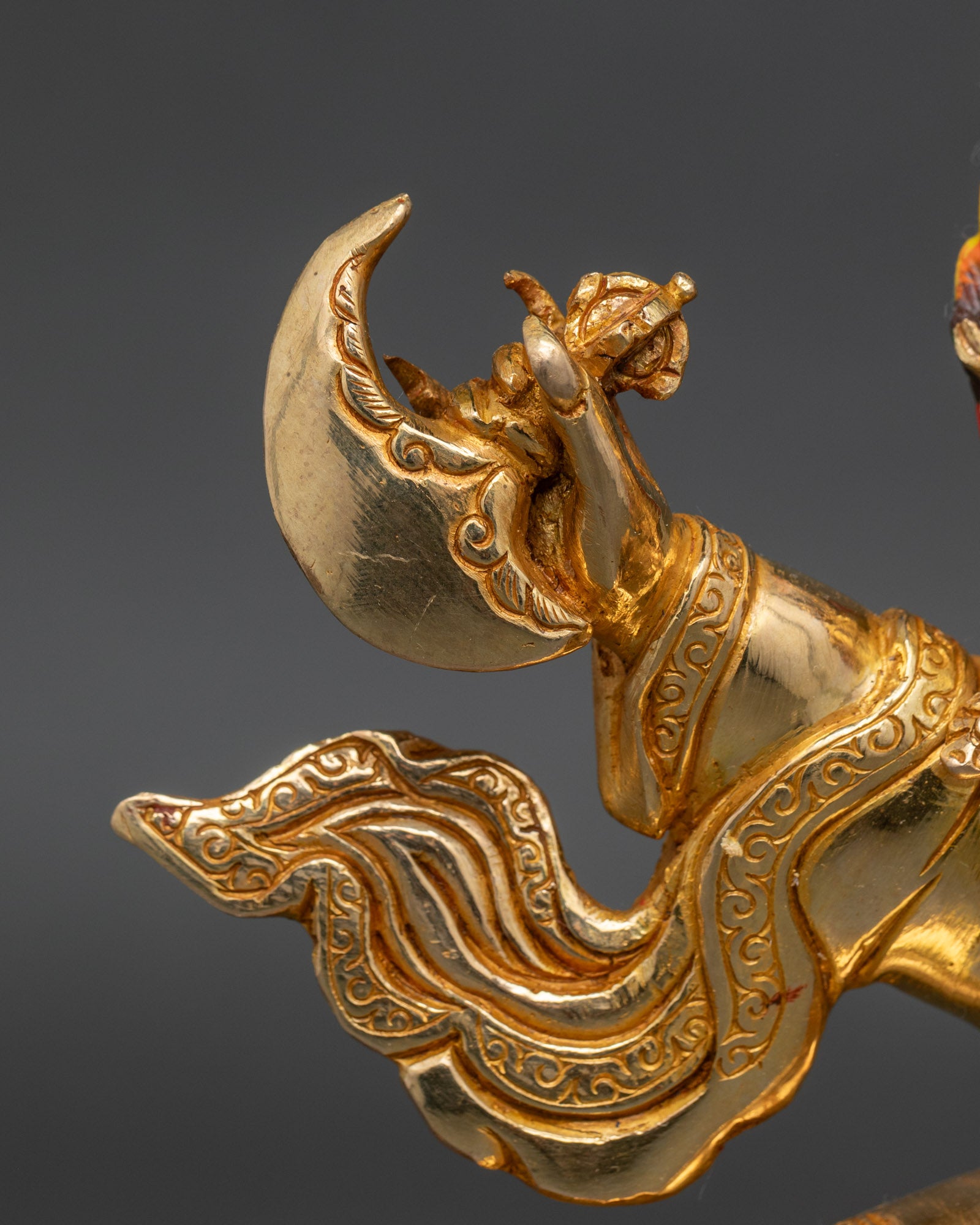 Mahakala Bernagchen Statue - Buddhist Protector in Fierce Form