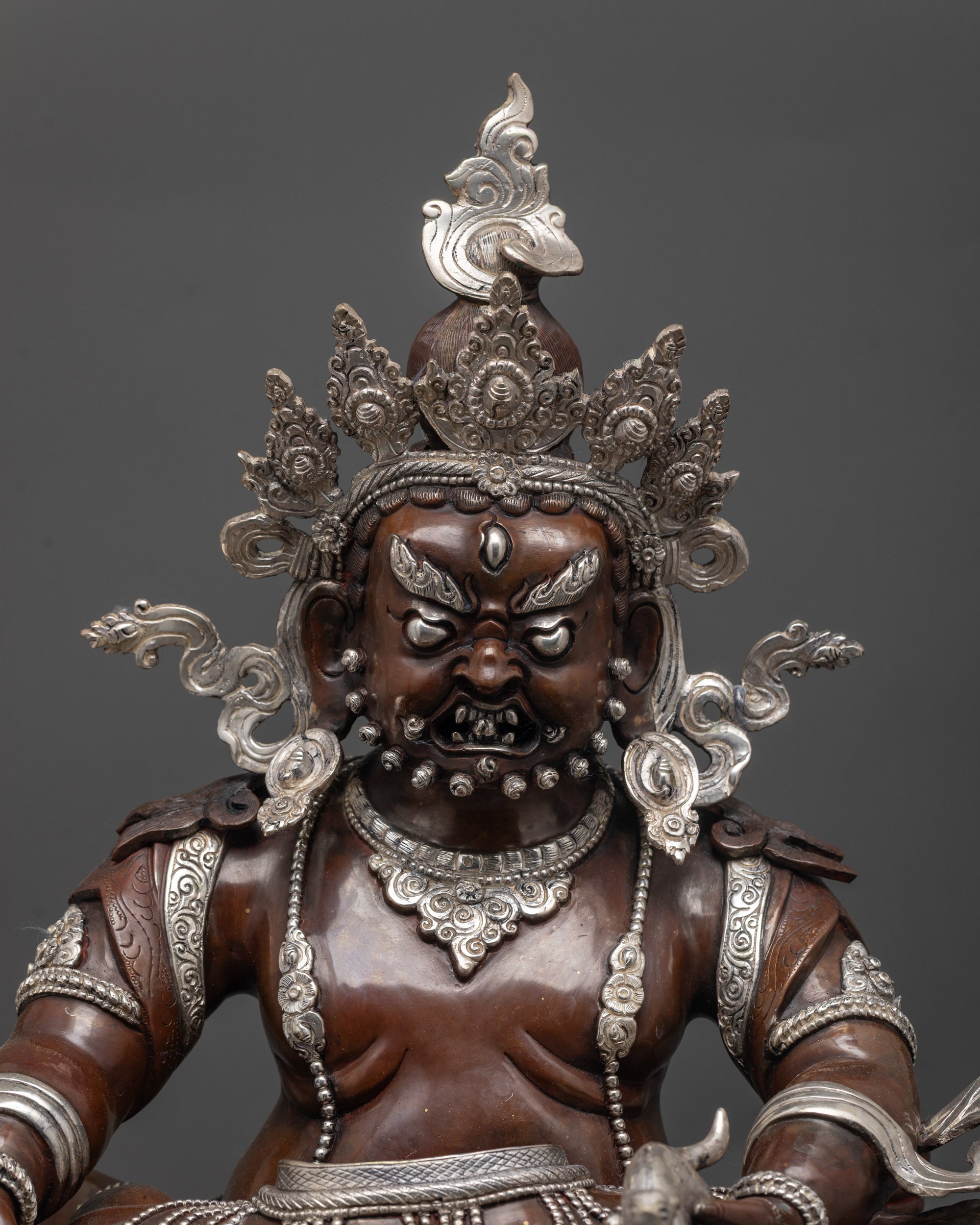Red Dzambhala Statue