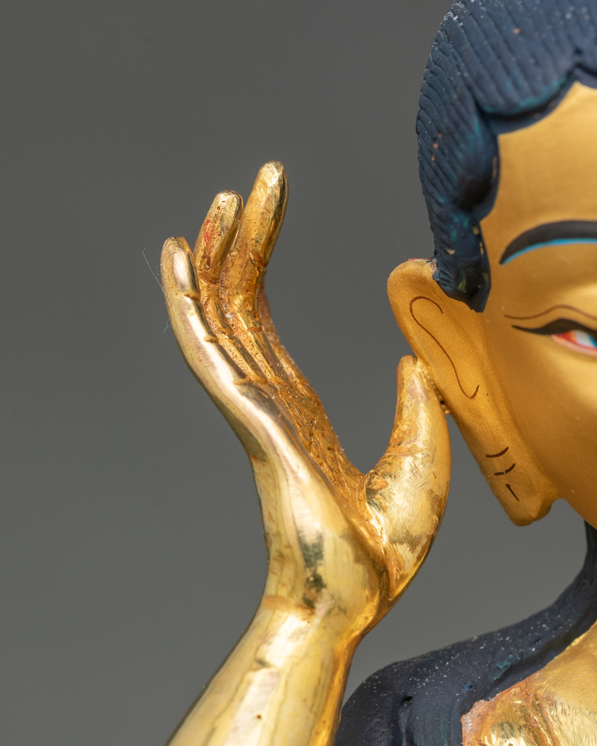 Milarepa Statue | Nepalese Handcrafted Buddhist Sage Sculpture