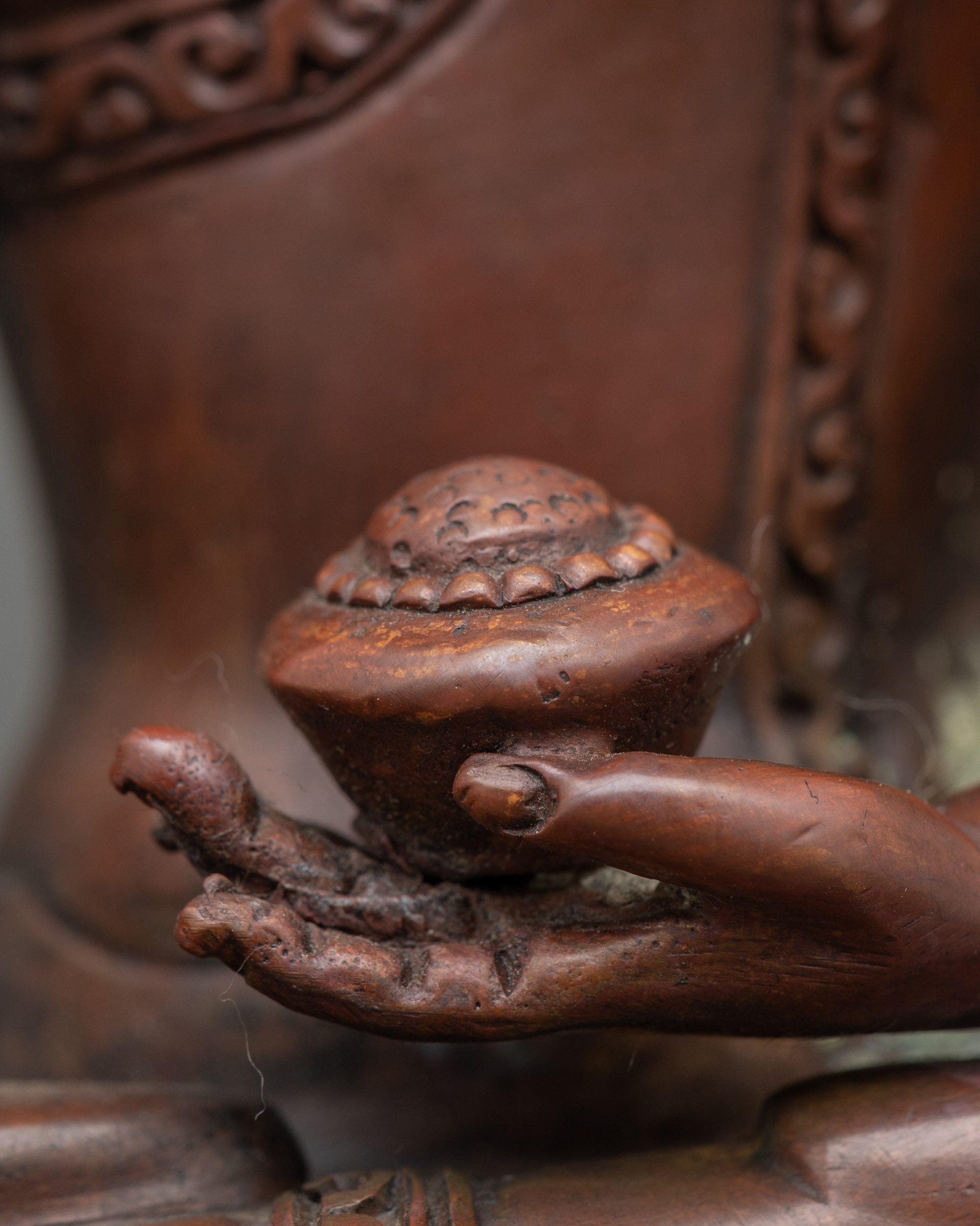 Oxidized Shakyamuni Buddha Statue for Meditation Practice