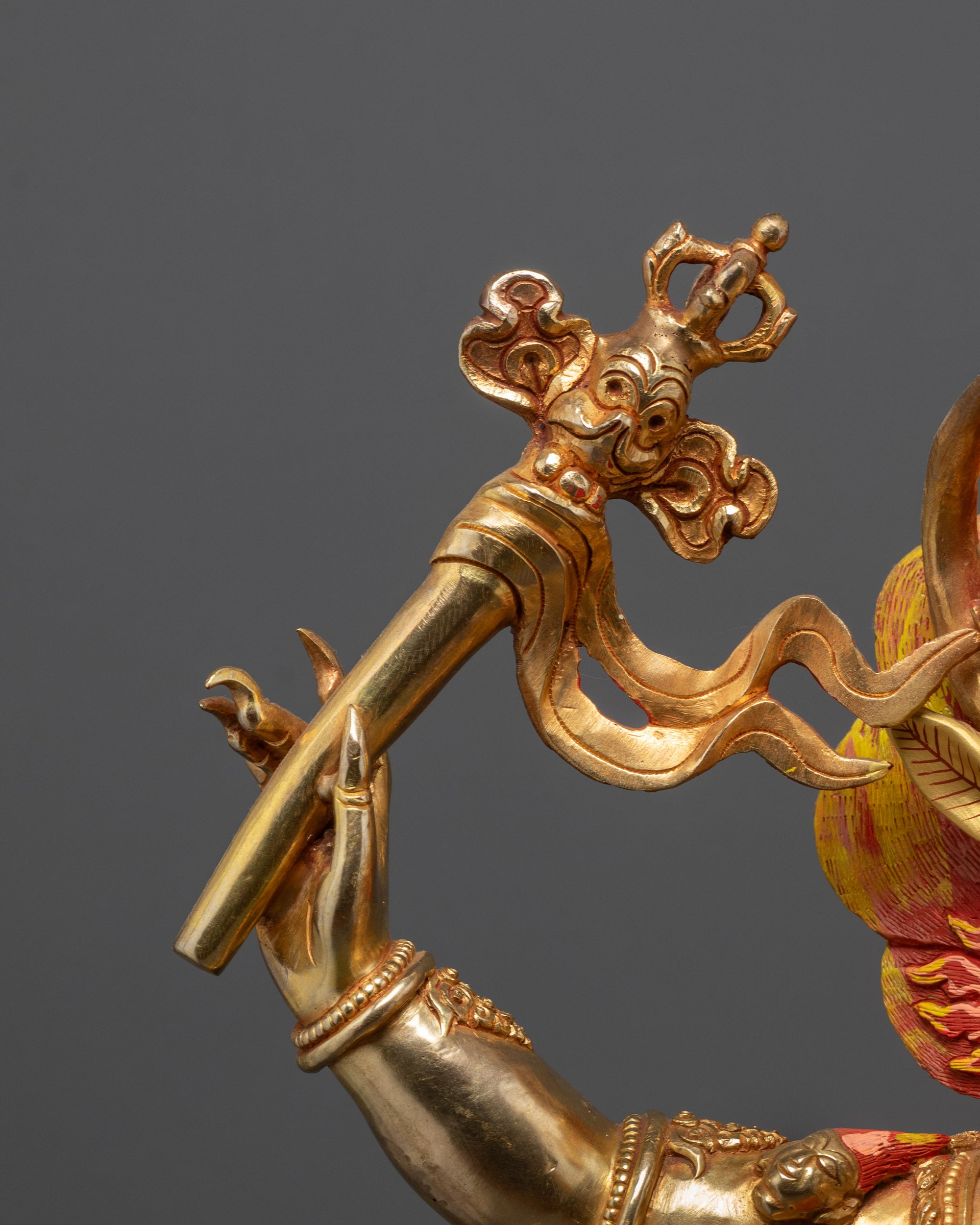 Grand Yamantaka Consort Statue | Wrathful God of Protection