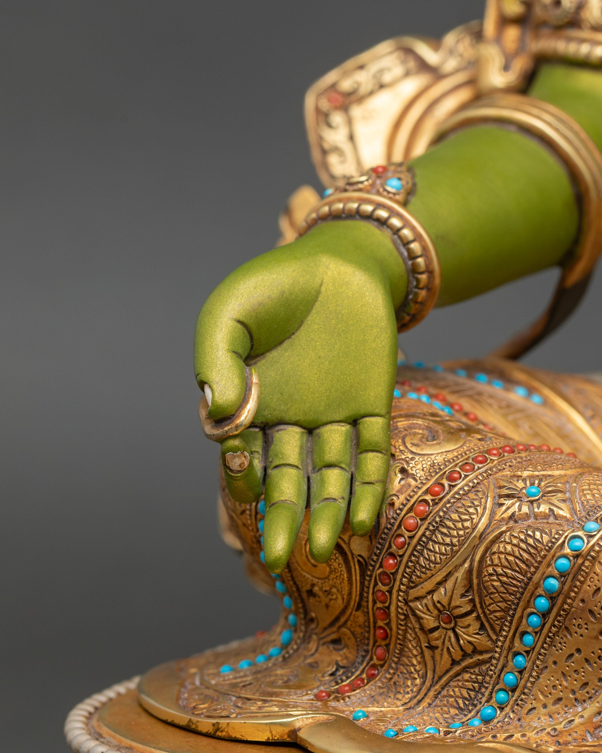 Green Tara Statue for Home & Altar | Spiritual Buddhist Art