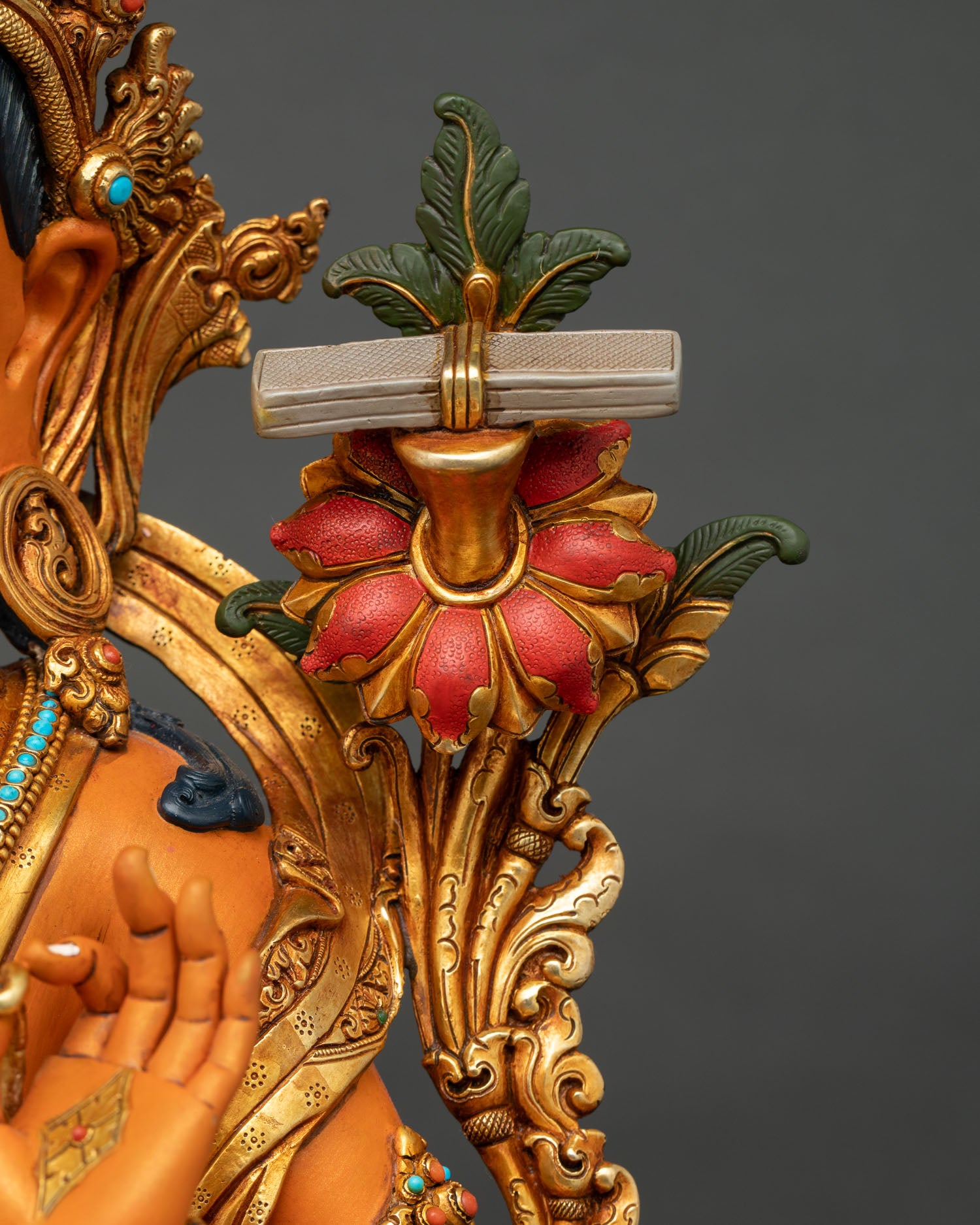 Divine Manjushri Statue: Icon of Buddhist Celestial Wisdom