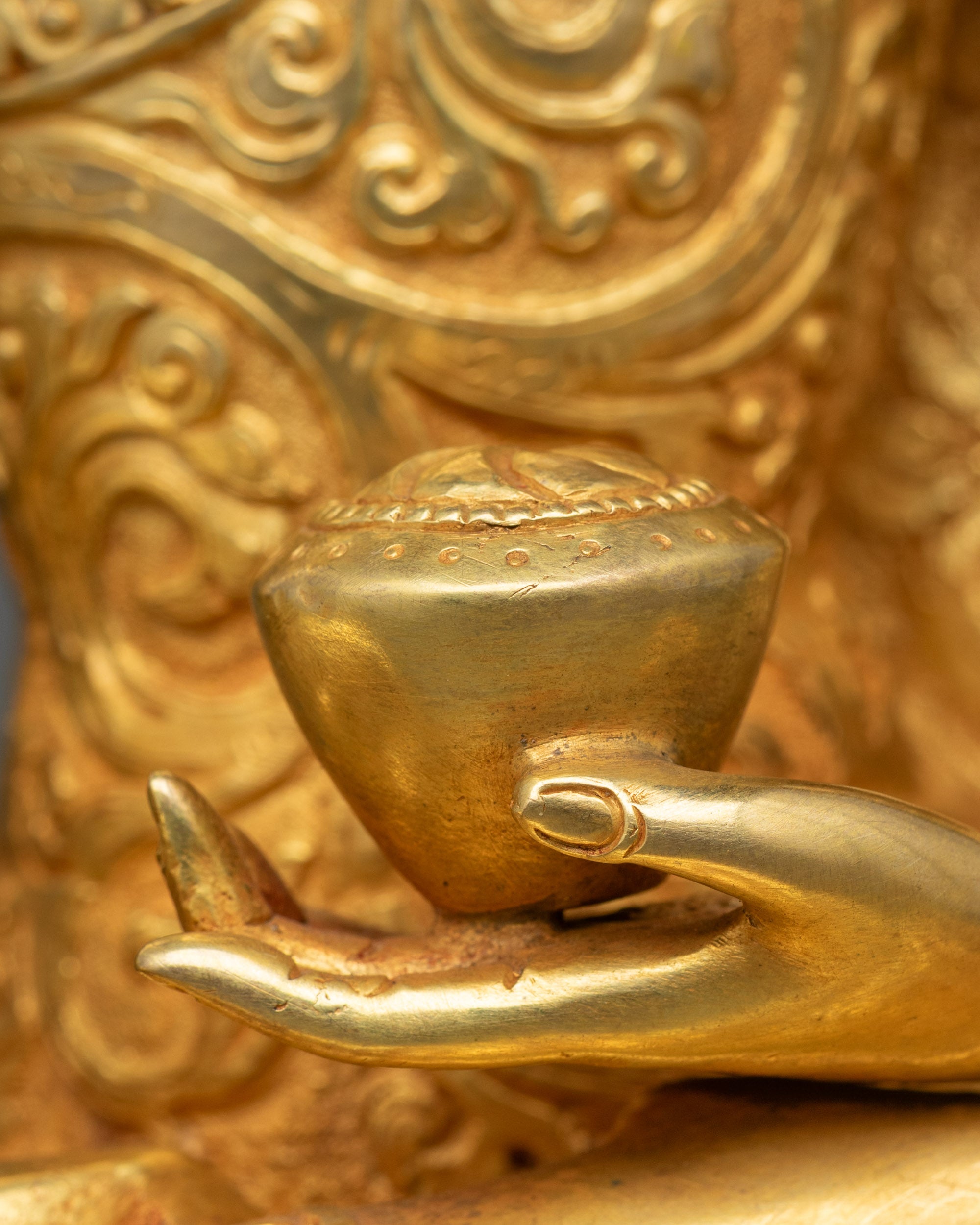 Devotional Shakyamuni Buddha Statue | Traditional Nepalese Craft