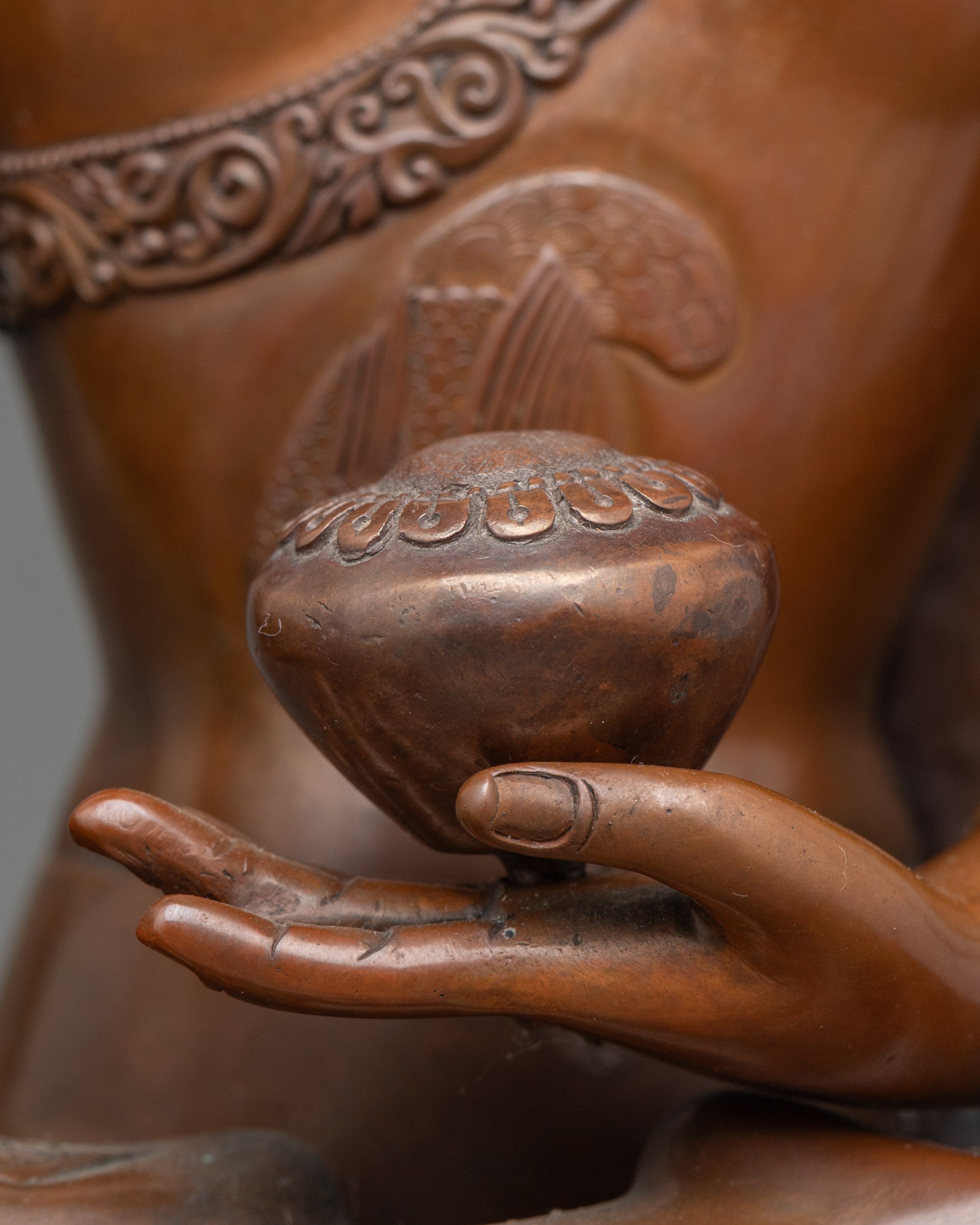 Shakyamuni Buddha Statue | 24K Gold-Faced Nepalese Handcrafted Sculpture
