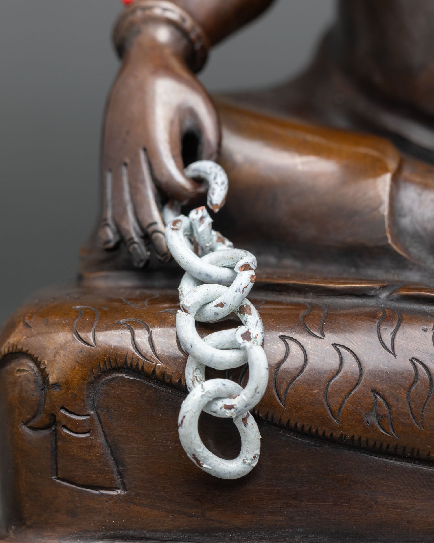 Thangtong Gyalpo Statue | Oxidized Copper Buddhist Sculpture