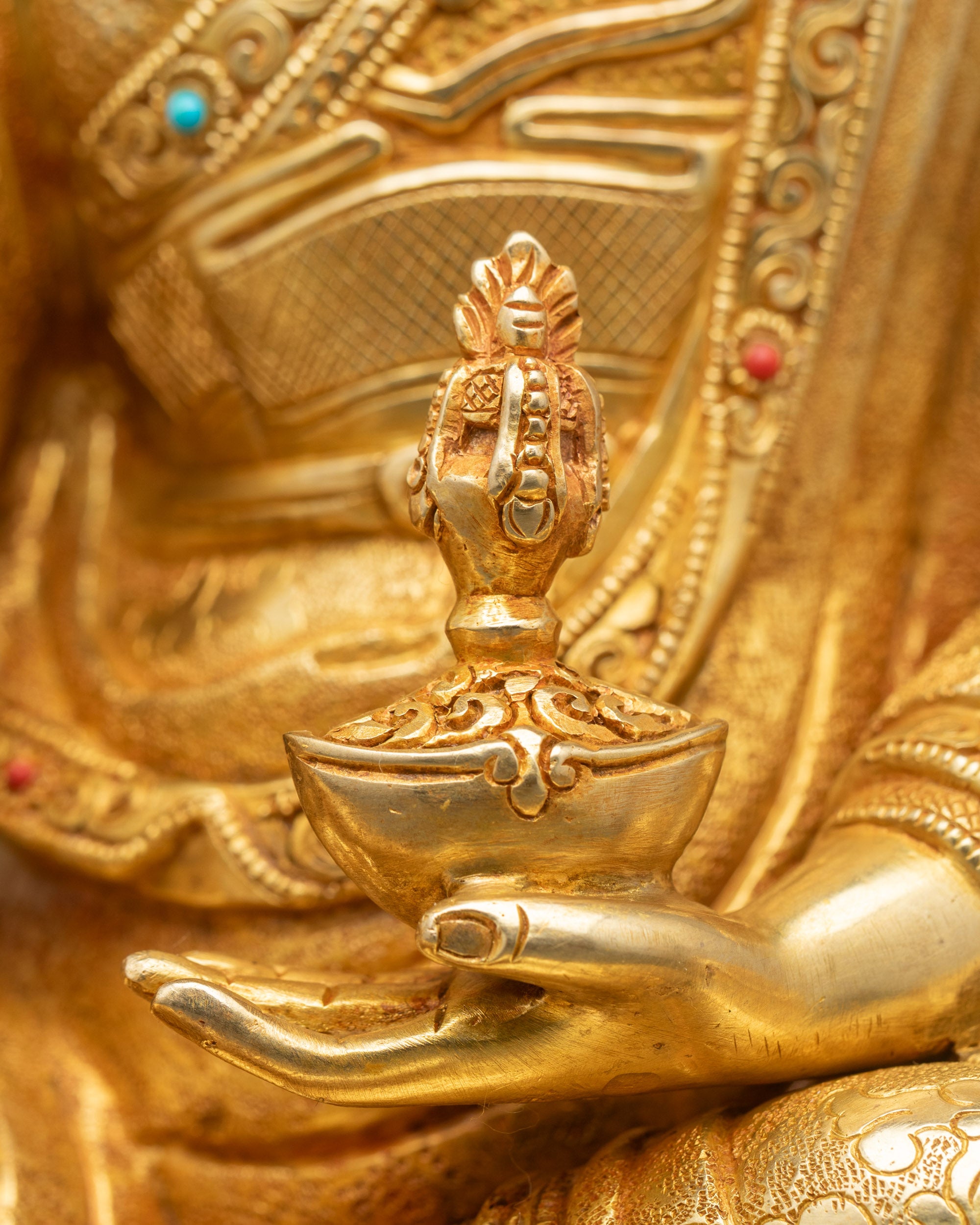 Guru Rinpoche Statue | Handicrafted Vajrayana Buddhist Sculpture