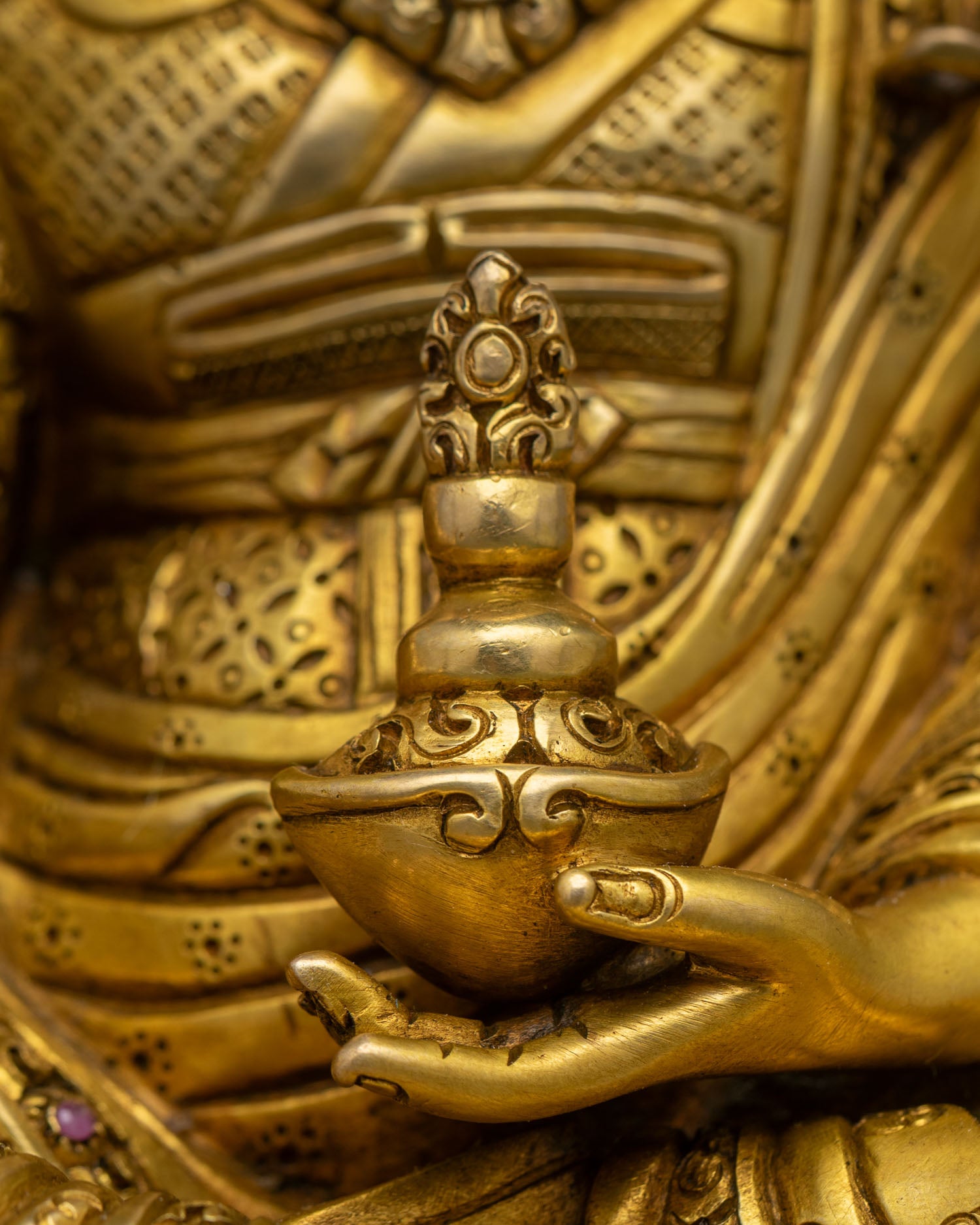 Guru Padmasambhava Statue | Traditional Lost Wax Casting Art