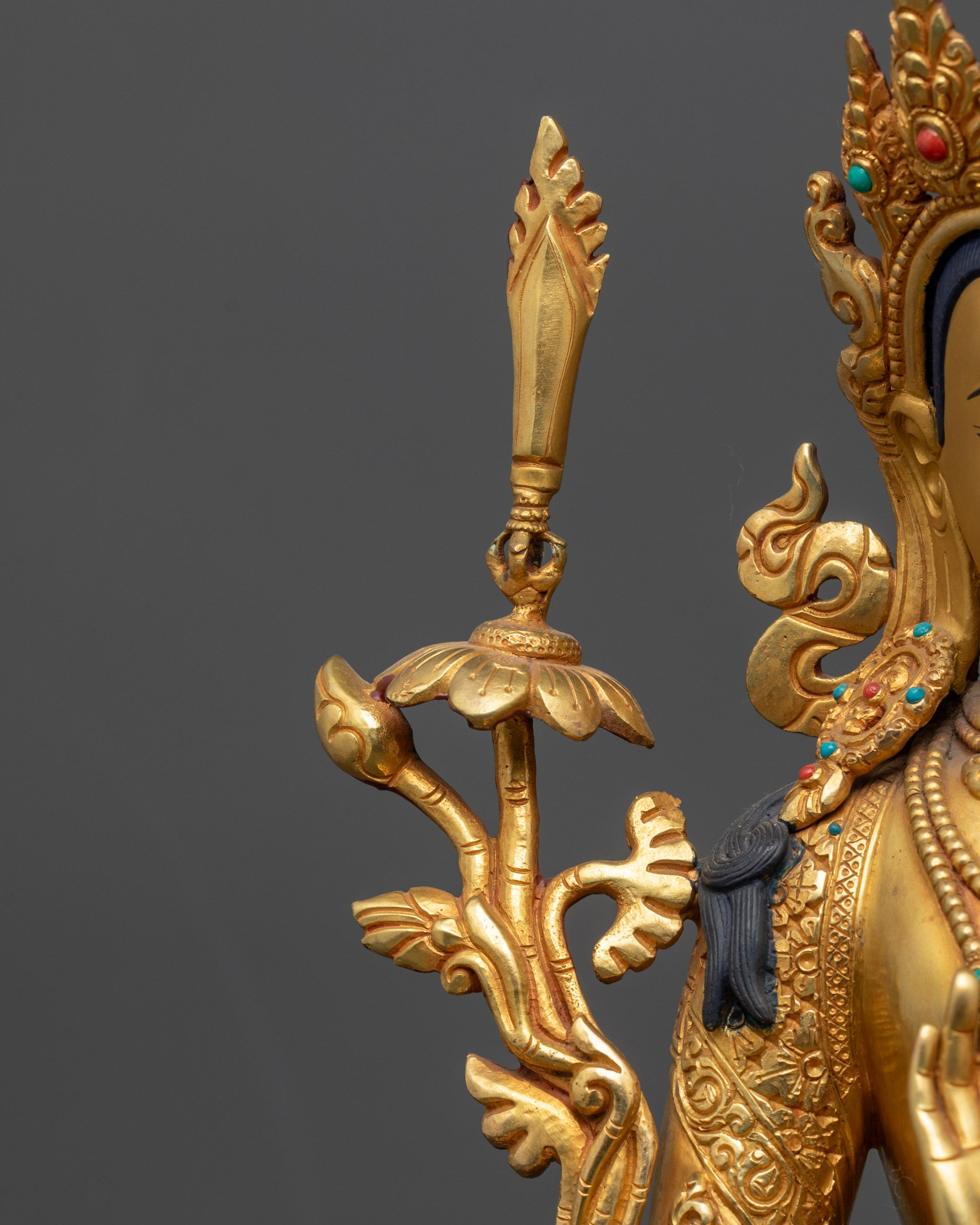 Invoke Enlightened Wisdom with Manjushri Statue | Meditation Decor