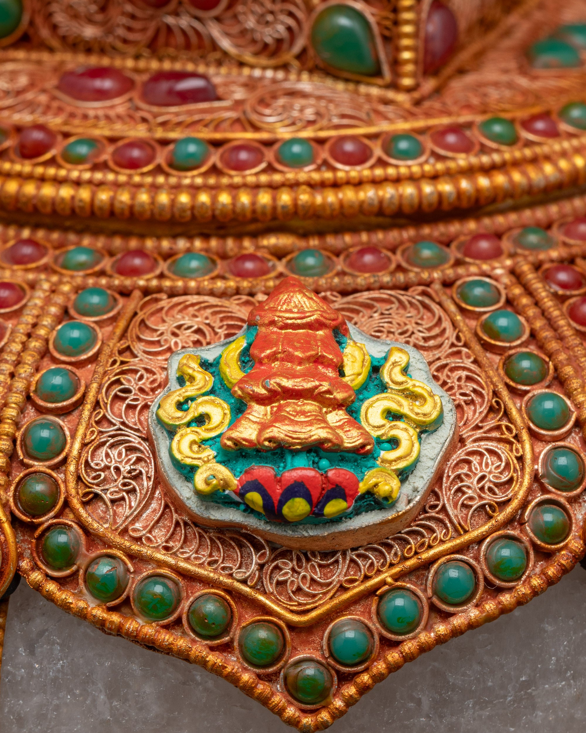 Shop Handmade Tibetan Stupa | Golden Buddhist Monument Nepal