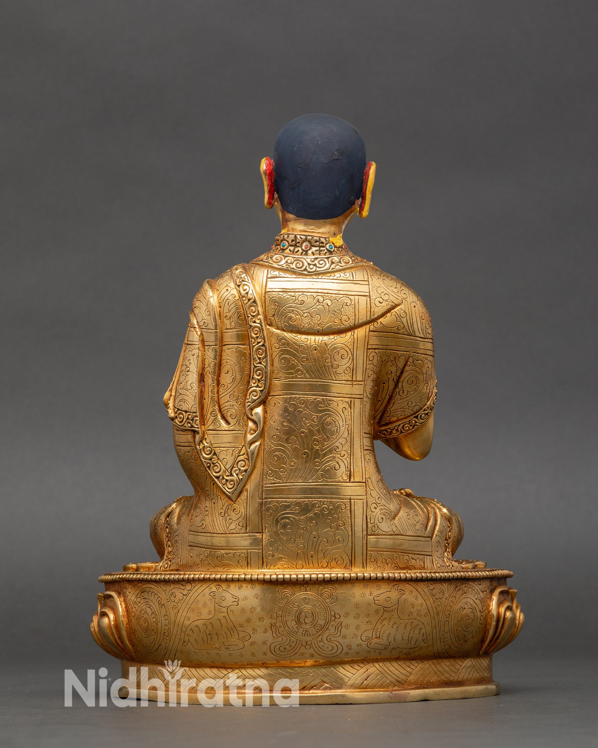 Tsong Khapa Statue Set | Handcrafted Nepalese Artwork
