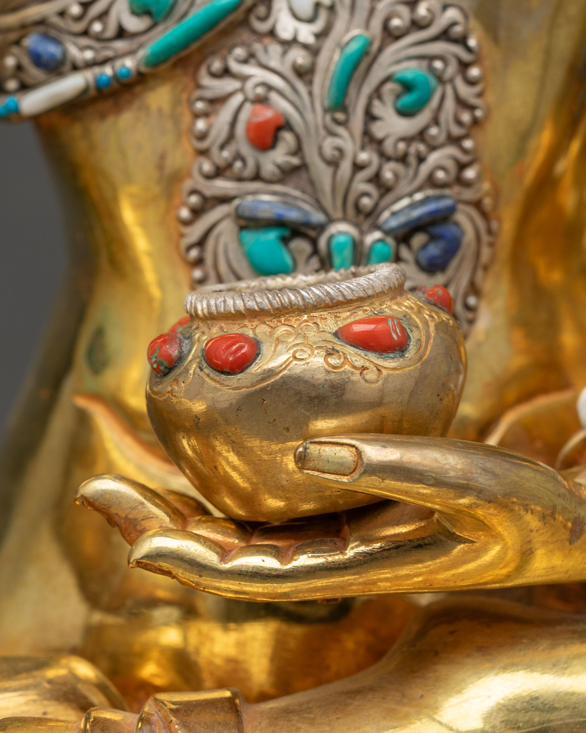 Shakyamuni Buddha Statue | Copper Buddhist Sculpture for Decor