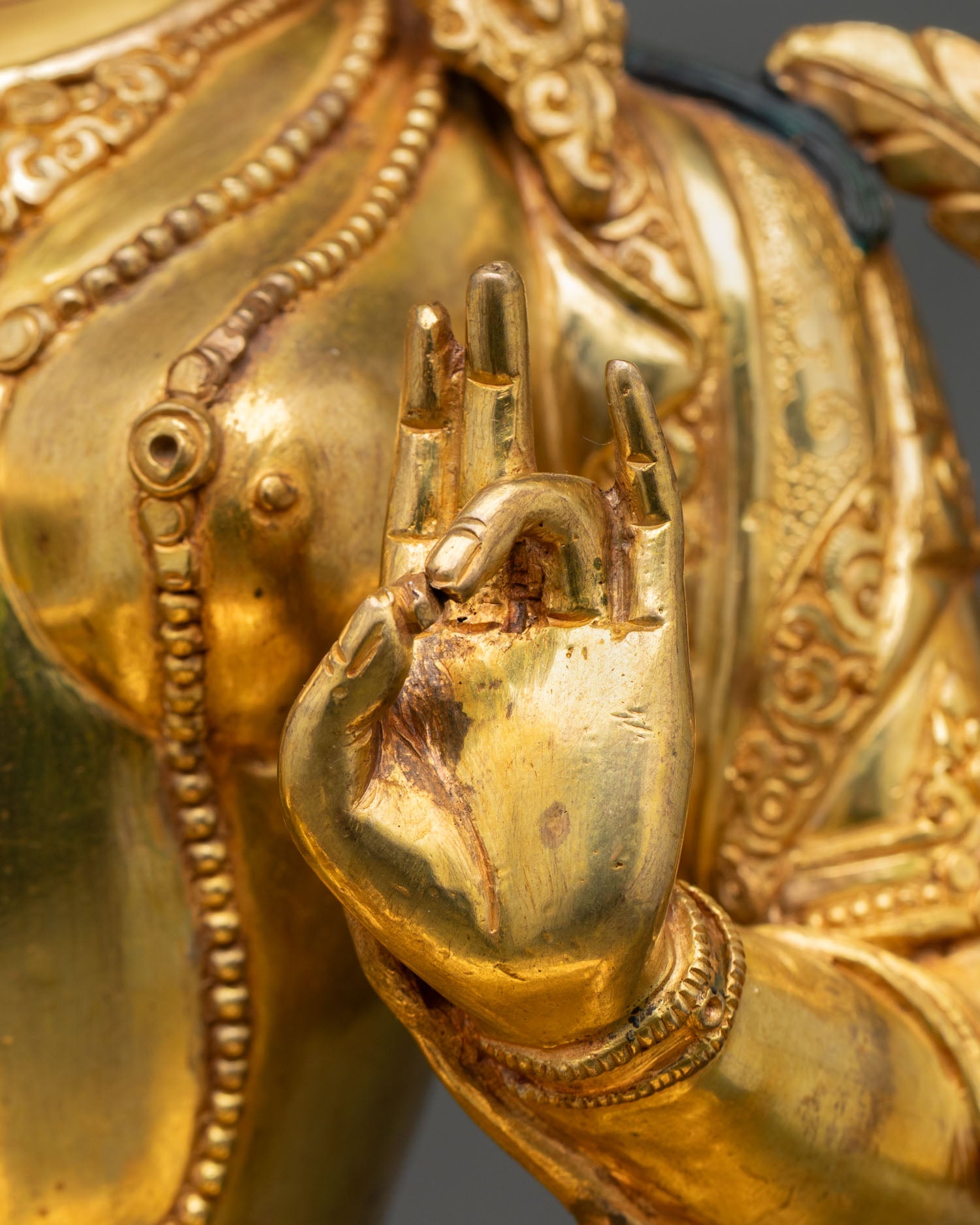 Green Tara Statue | Authentic Buddhist Artwork from Nepal