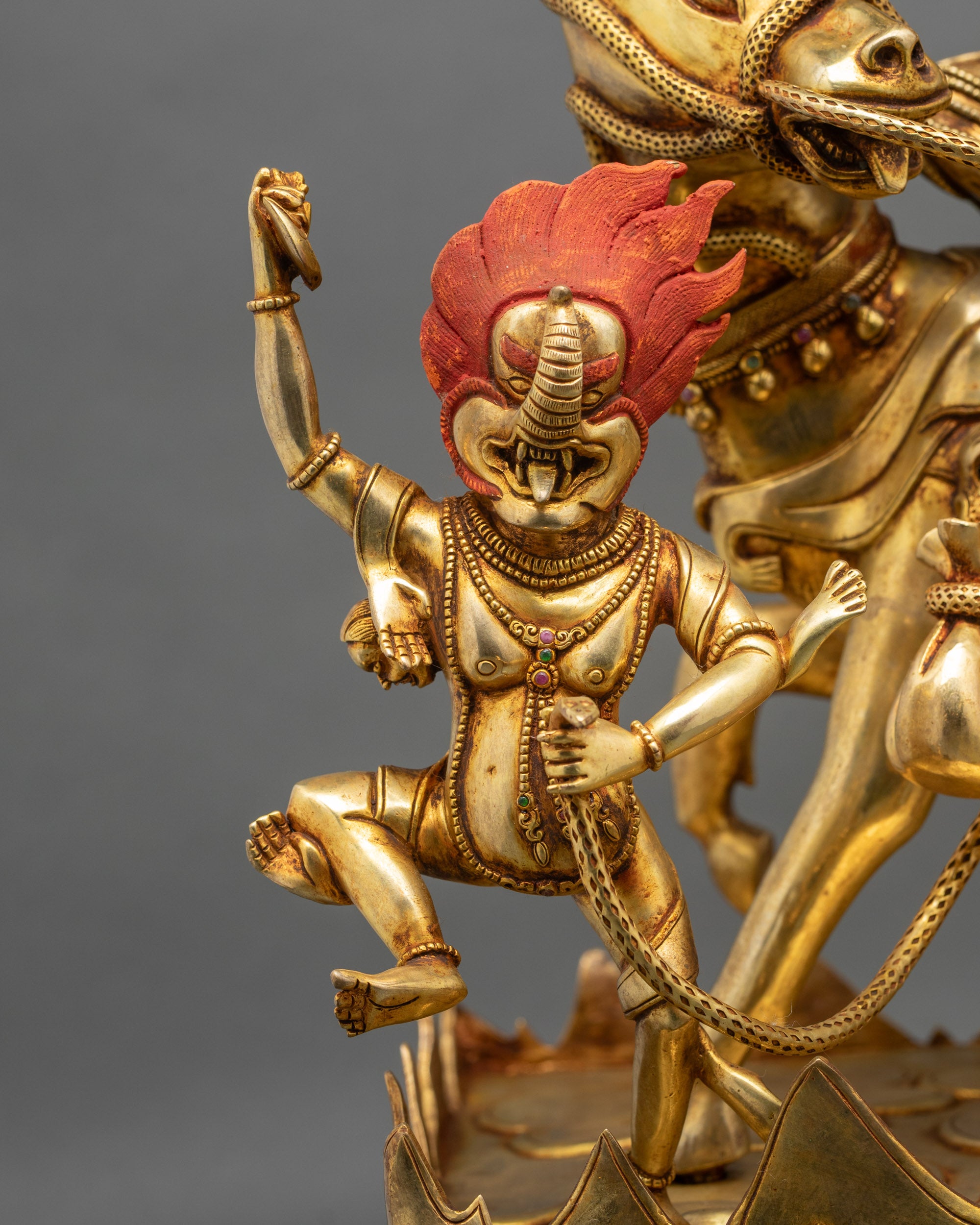 Large Palden Lhamo Statue | Tibetan Dharma Protector Sculpture