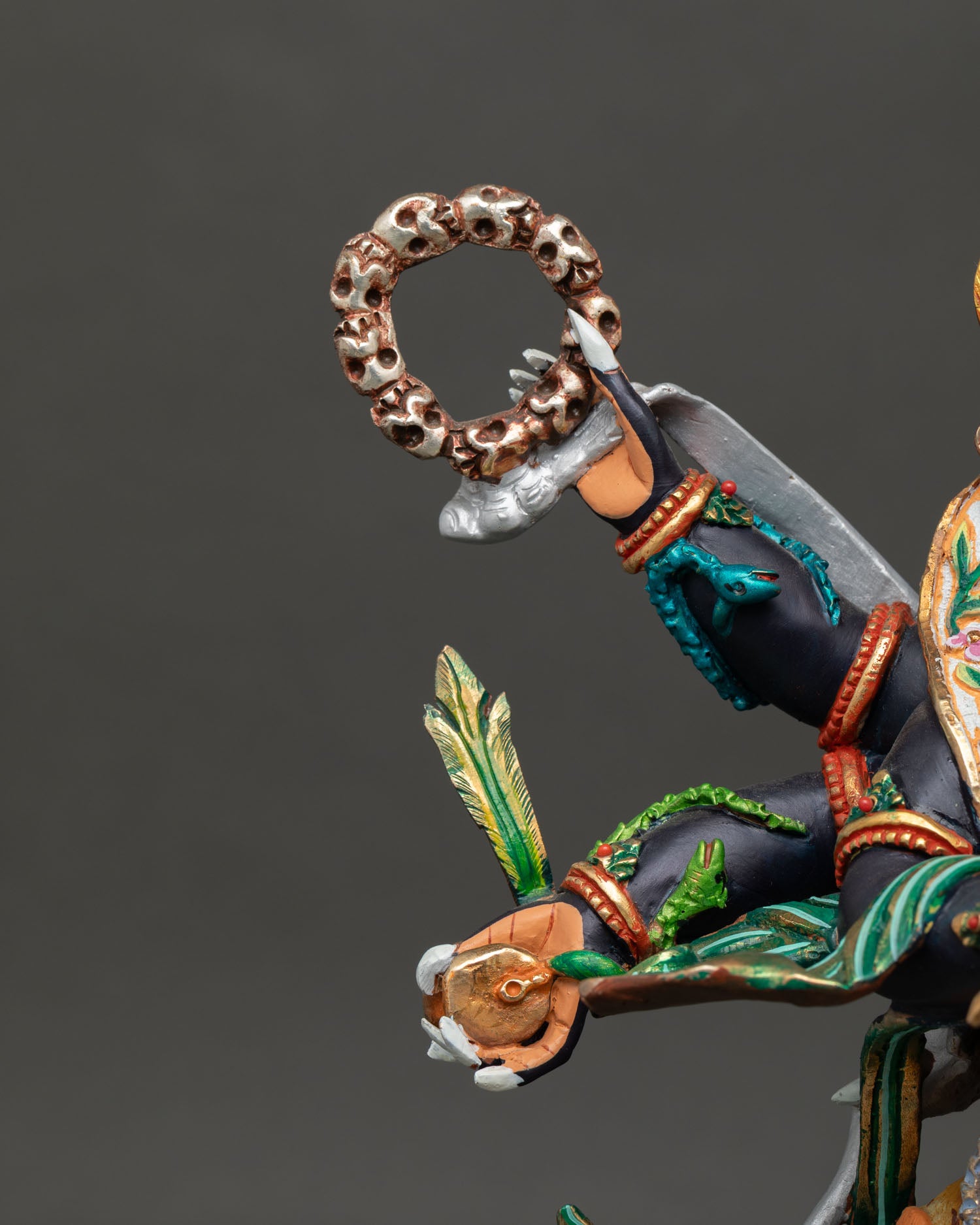 Six Arm Mahakala Statue | Authentic Tibetan Protector Artwork