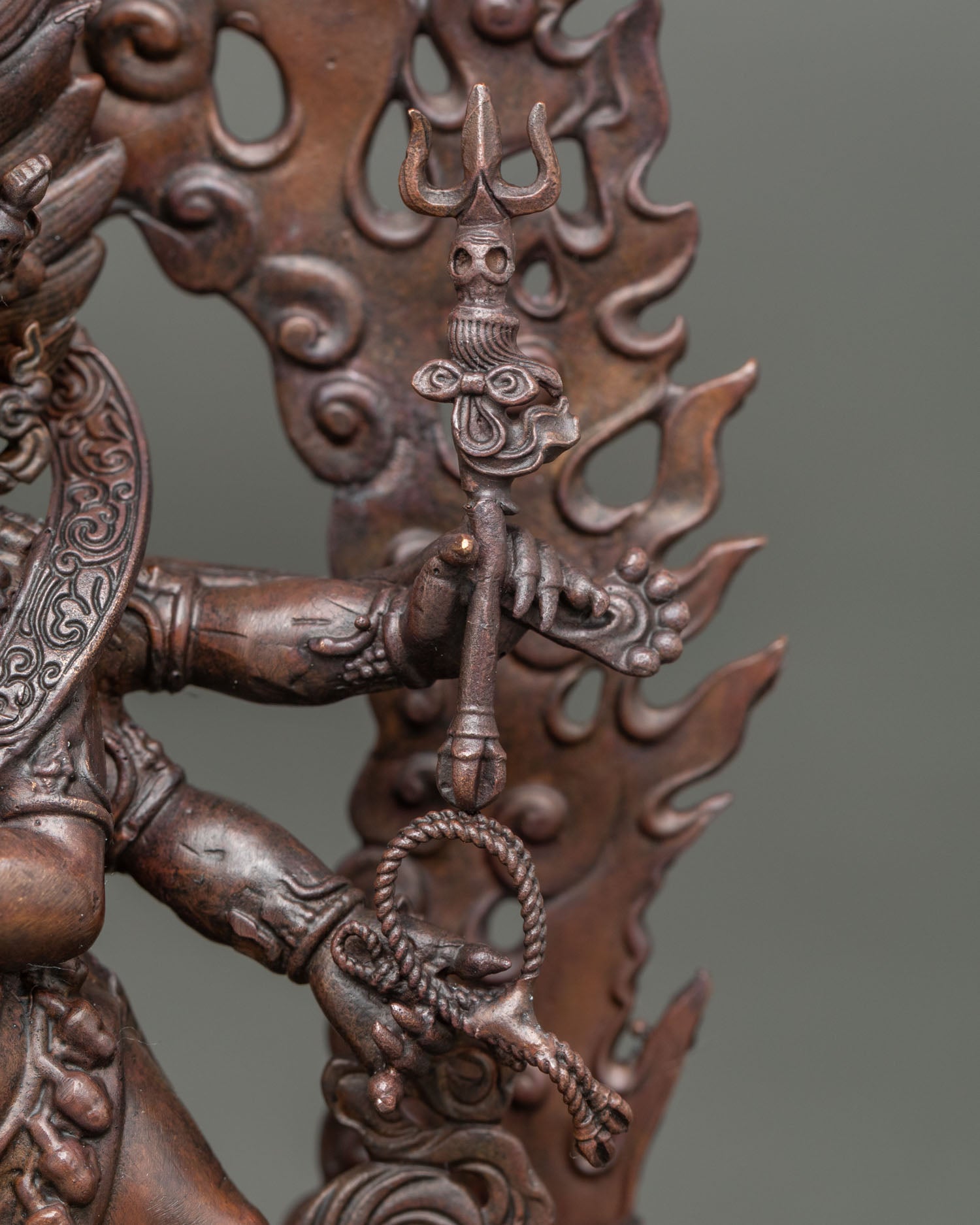 Six Arm Mahakala Statue | Authentic Nepalese Art