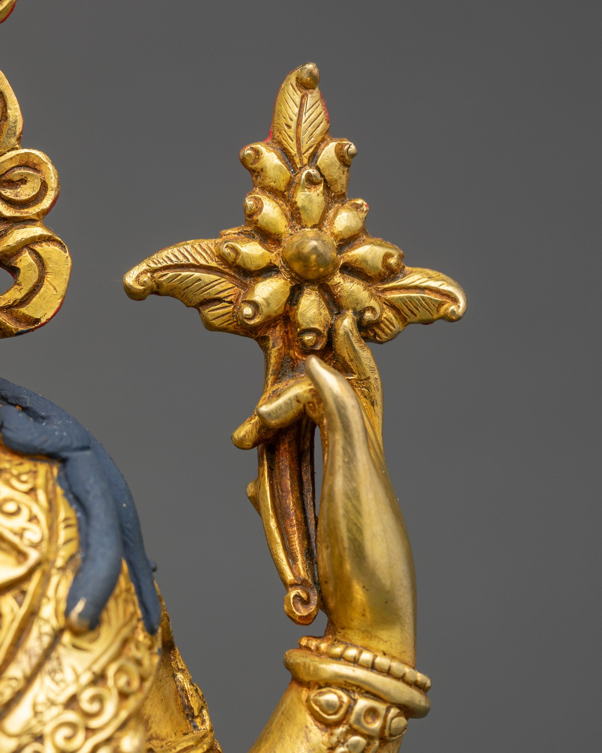 Handmade Chenrezig Statue | Traditional Tibetan Buddhist Artwork