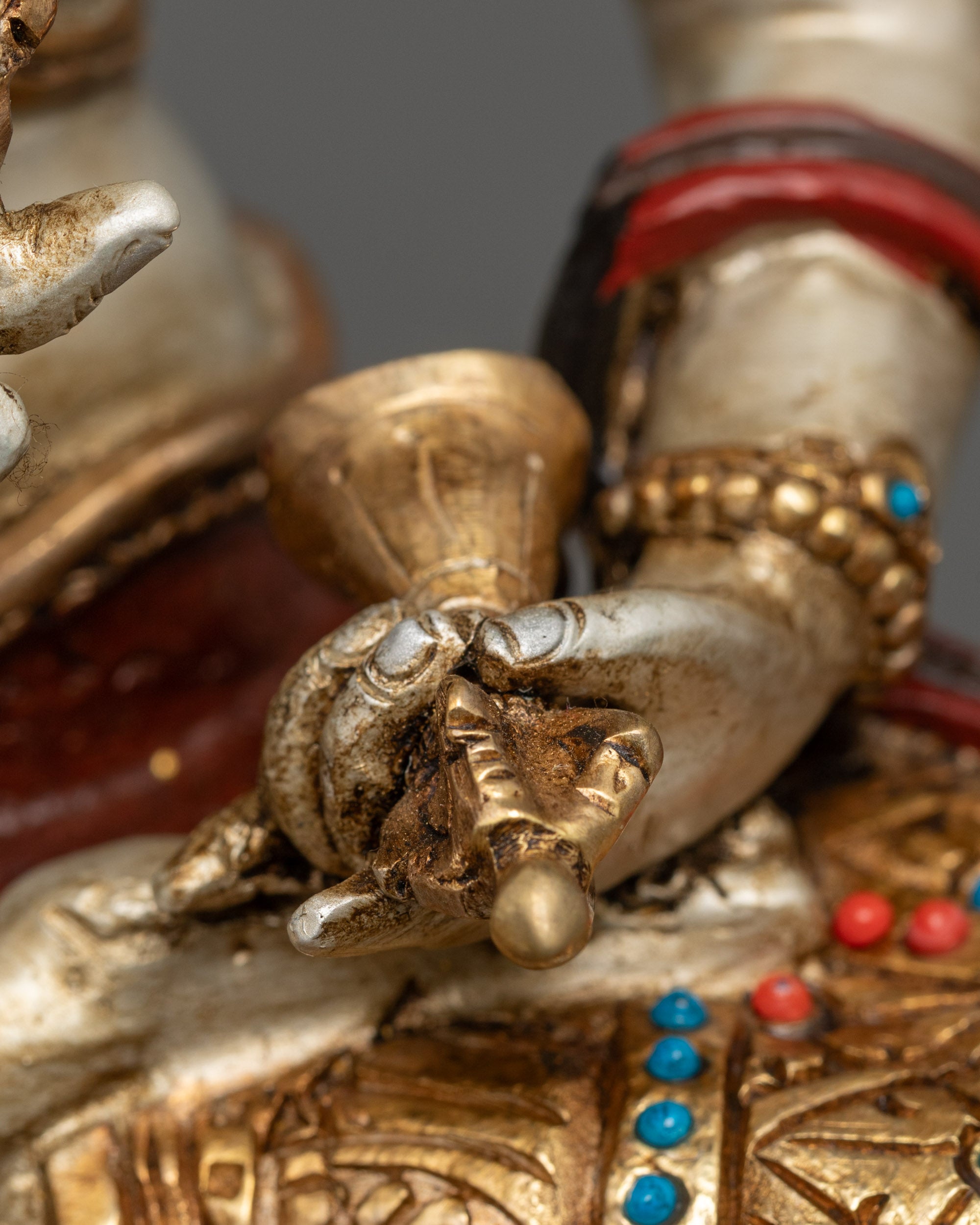 Handmade Vajrasattva Statue | Tibetan Buddhist Protector Sculpture