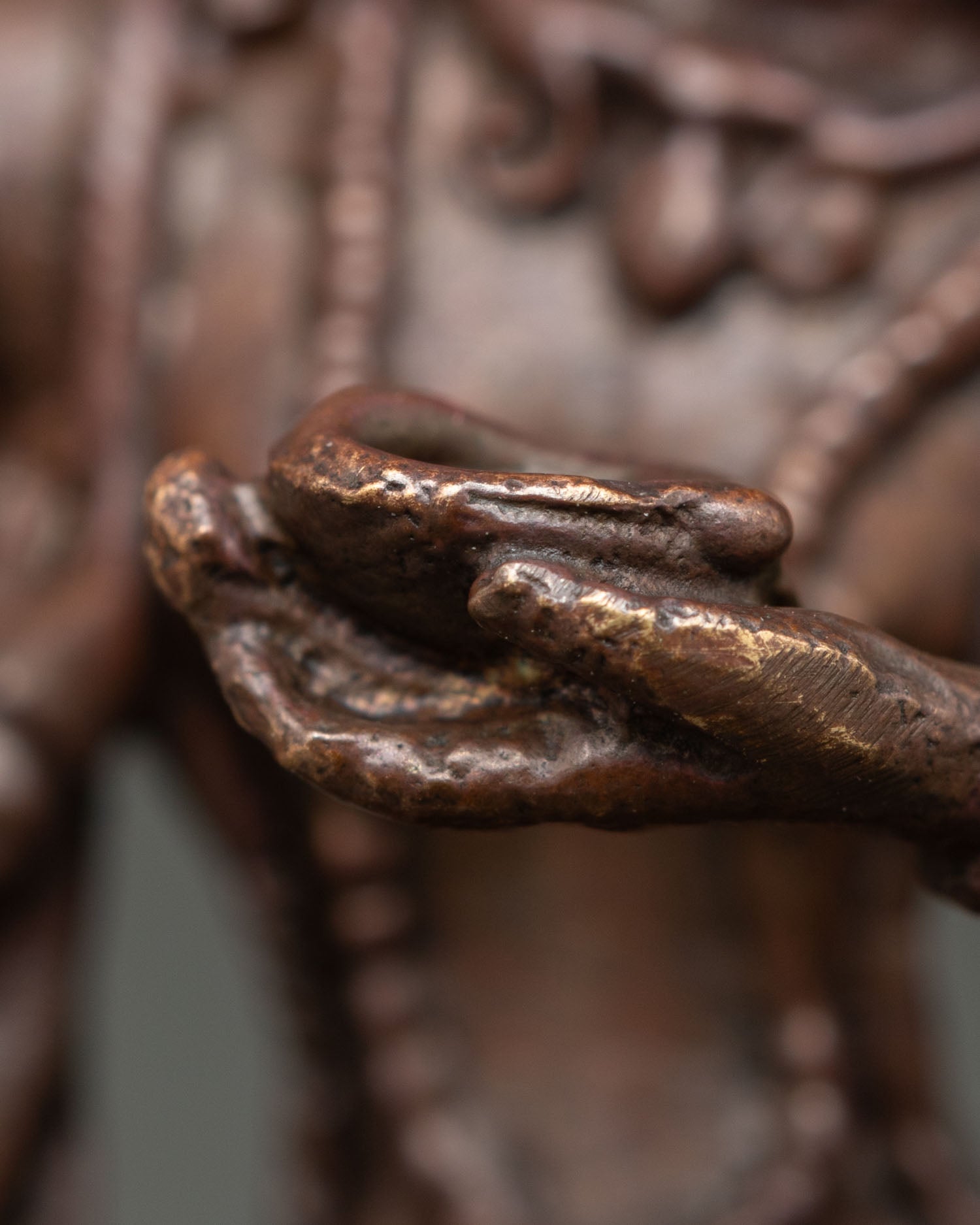 Dorje Phagmo Statue – Oxidized Copper Sacred Dakini Art