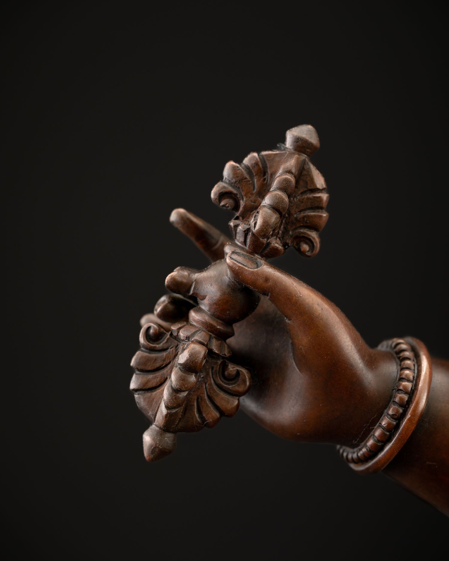 Mahasiddha Virupa Statue – Oxidized Copper Enlightened Yogi Sculpture