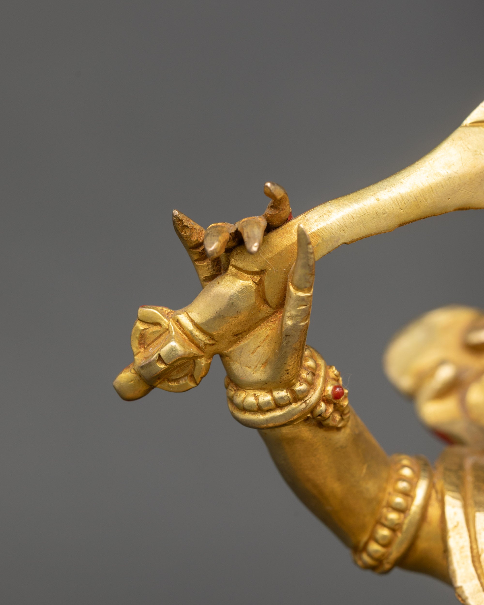 Sacred Chaturbhuja Mahakala Statue | Four-armed Mahakala Sculpture