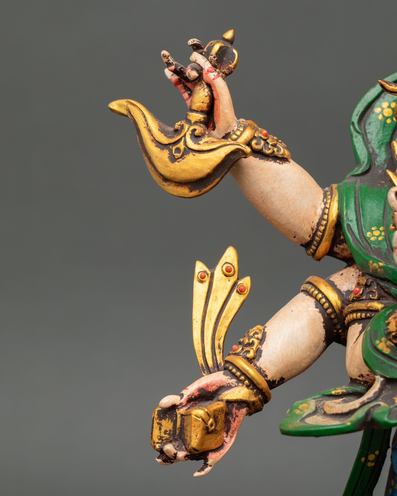 White Mahakala | Handmade Nepalese Statue for Spiritual Power