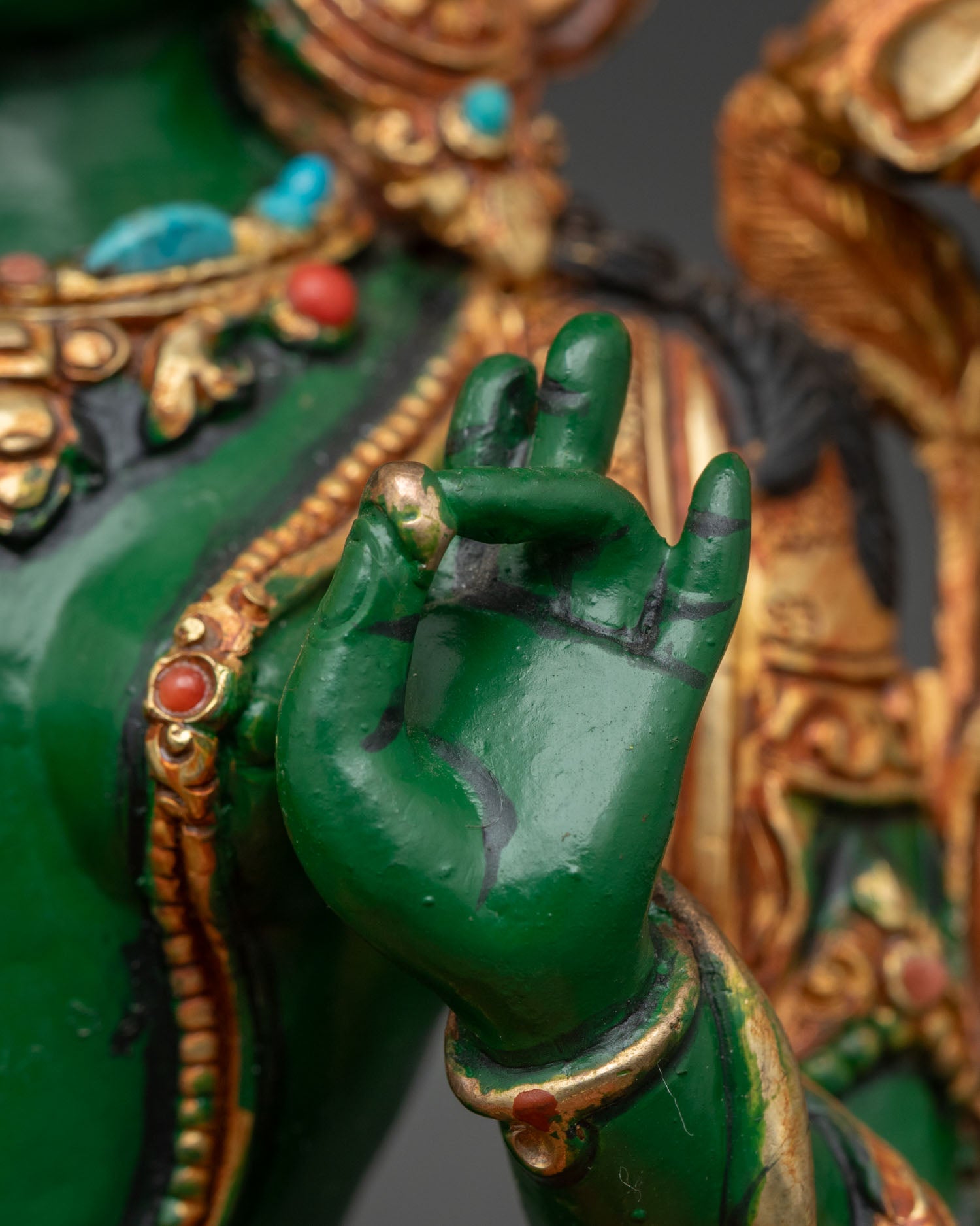 Green Tara Statue | Buddhist Altar & Meditation Decor