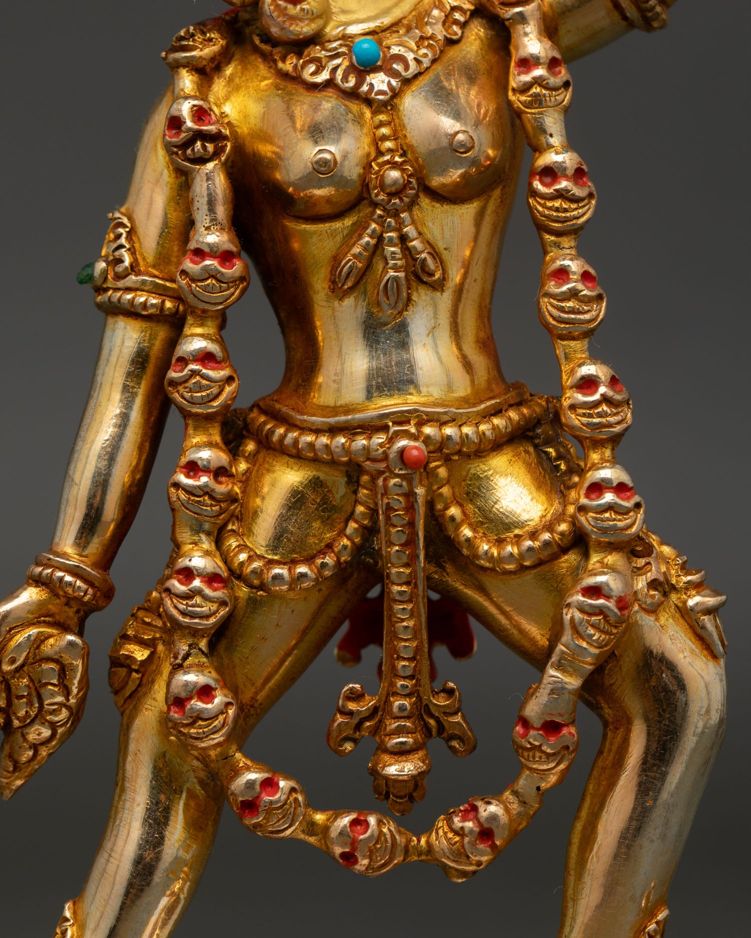 Vajrayogini Statue | 24K Gold Fire-Gilded Himalayan Artwork