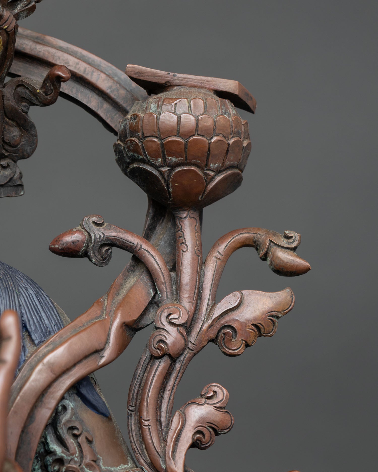Oxidized Manjushri Statue – Nepali Handmade Sculpture