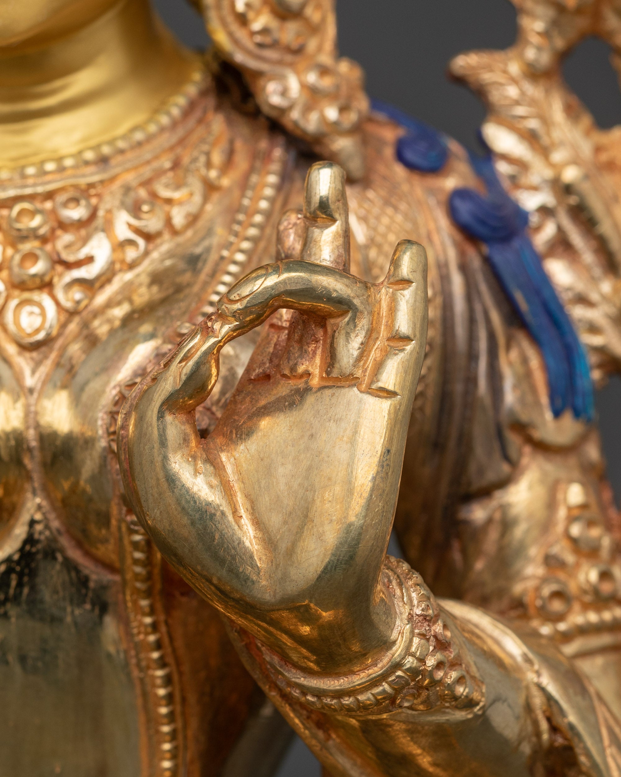 Green Tara Compassion Statue | Nepalese Altar Meditation Sculpture