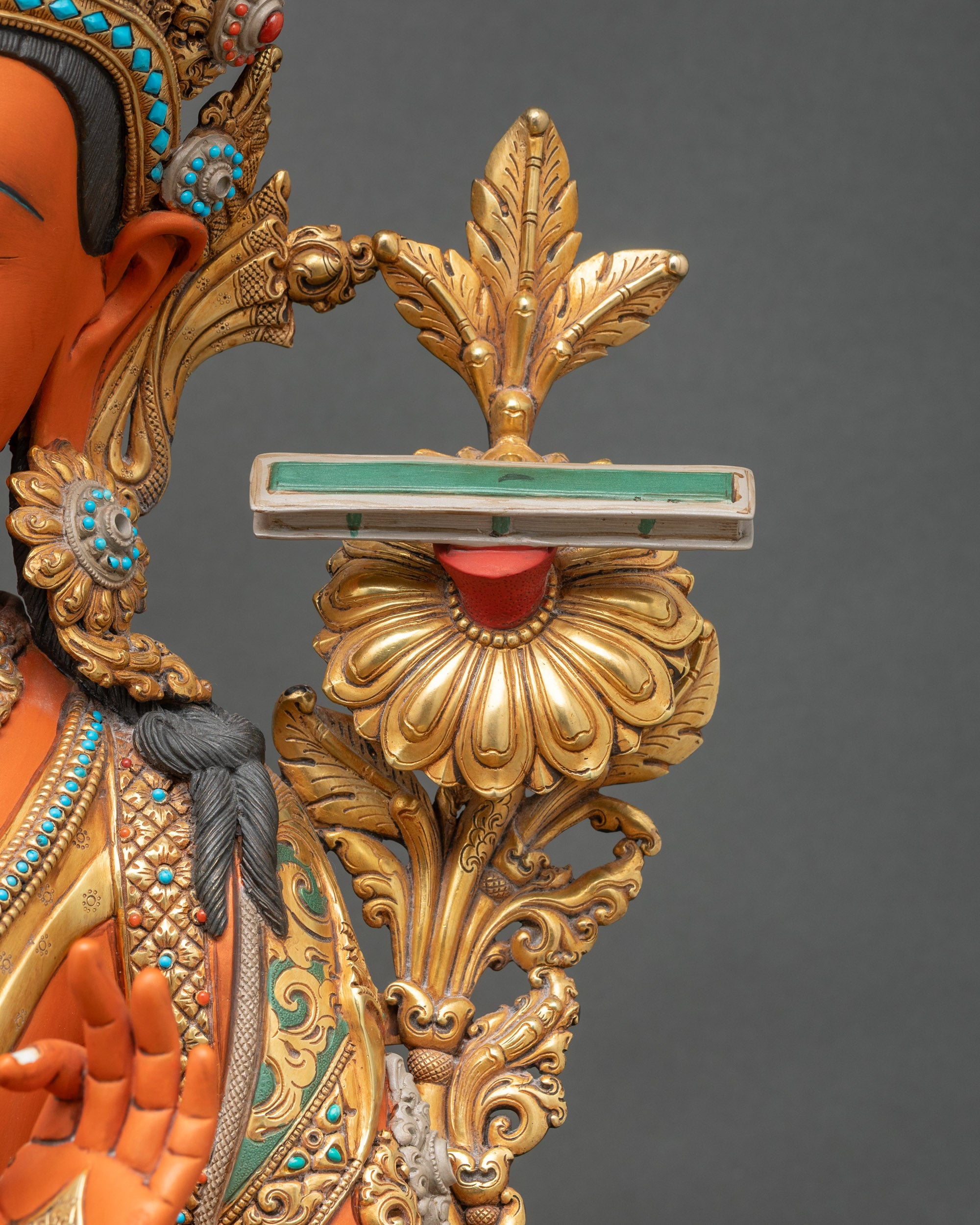 Grand Bodhisattva Manjushri Statue from Nepal | Buddhist Home Decor