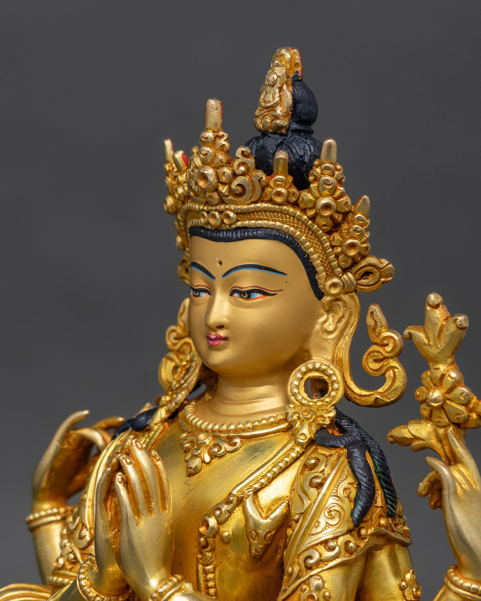 Handcrafted Buddhist Chenrezig Statue for Spiritual Guidance
