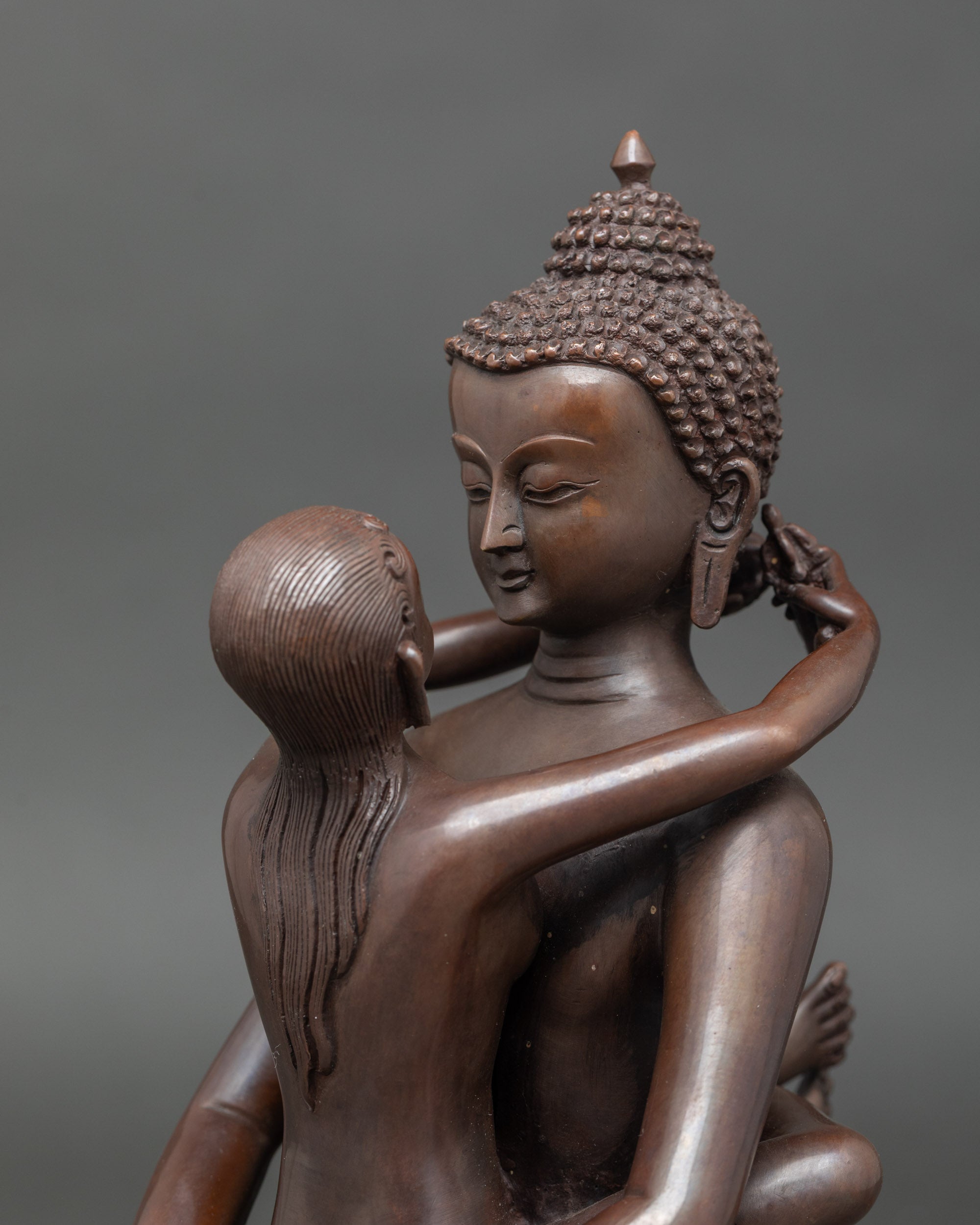 Samanthabhadra Statue | Traditional Buddhist Deity Sculpture from Nepal