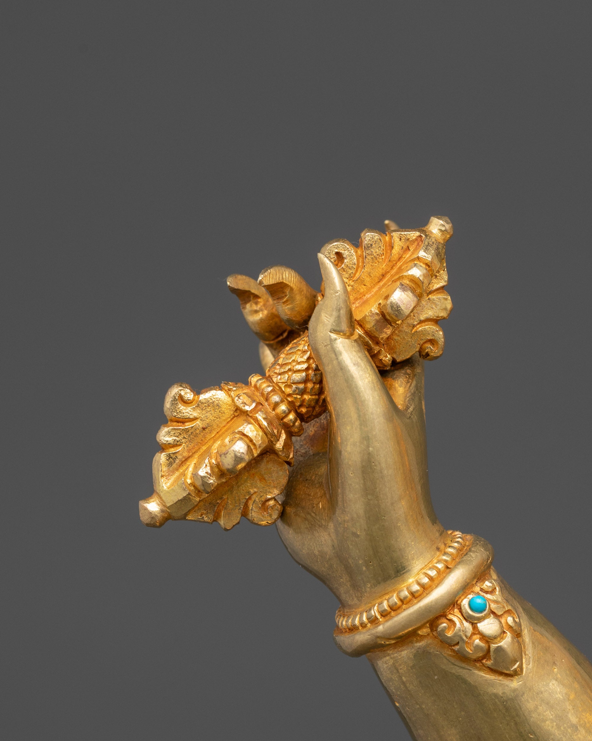 Nepalese Vajrapani Sculpture | Powerful Tibetan Deity for Home Altar